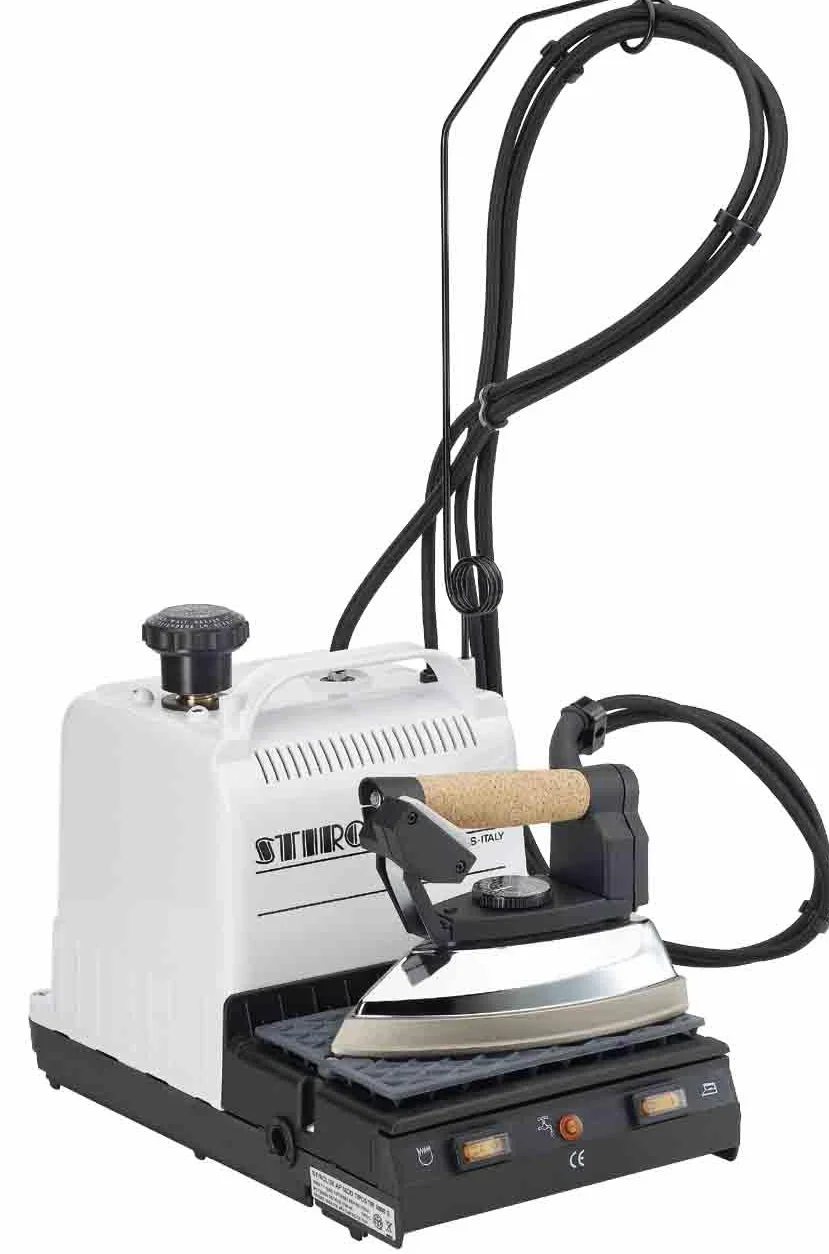 Stirolux Tipostrir 1800 S - Plancha de planchar profesional con caldera de aluminio a presión – Capacidad 1,8 l funciona con agua grifo – Fabricado en Italia