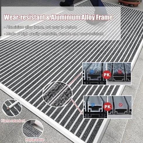 Alfombrillas de barro resistentes, absorbentes para interiores, para entradas, patios y garajes, ideal para dueños de perros para mantener los suelos limpios y evitar el desorden, diseño