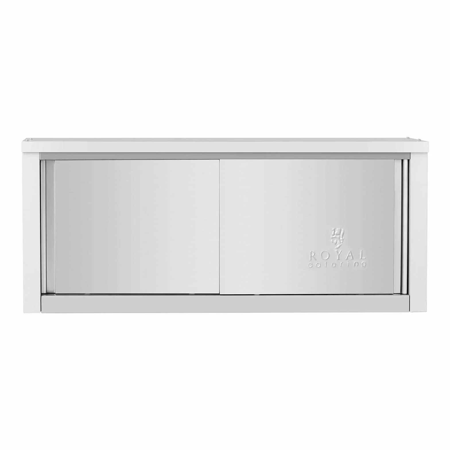 Royal Catering Armario de Pared Mueble en Acero Inoxidable RCAT-120/40/50-C (1200 x 400 x 500 mm, Material de Montaje Incluido, Acero Inoxidable)