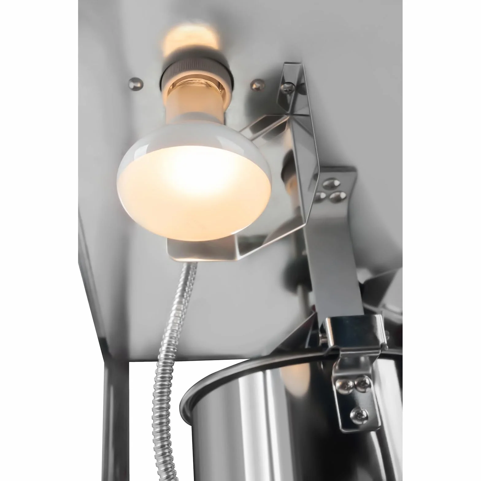 Royal Catering - Palomitera negra con diseño americano y carrito - 1500 W