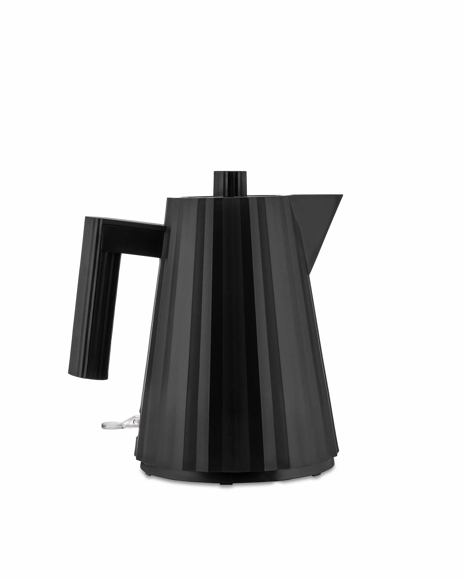 Alessi Plissé MDL06/1BUK - Hervidor Eléctrico de Design, en Resina Termoplástica, Enchufe Inglés 2400W, 100cl, Negro