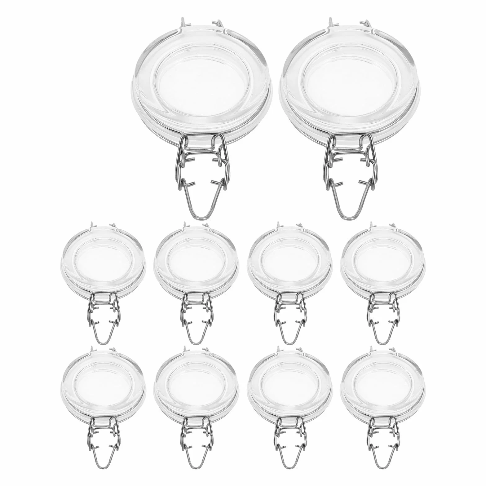 Alasum Botes de Vidrio con Tapa Hermética de 500ml, 10 Piezas | Boca Ancha, Cierre Hermético, Limpieza Sencilla, Uso Versátil para Cocina y Fermentación