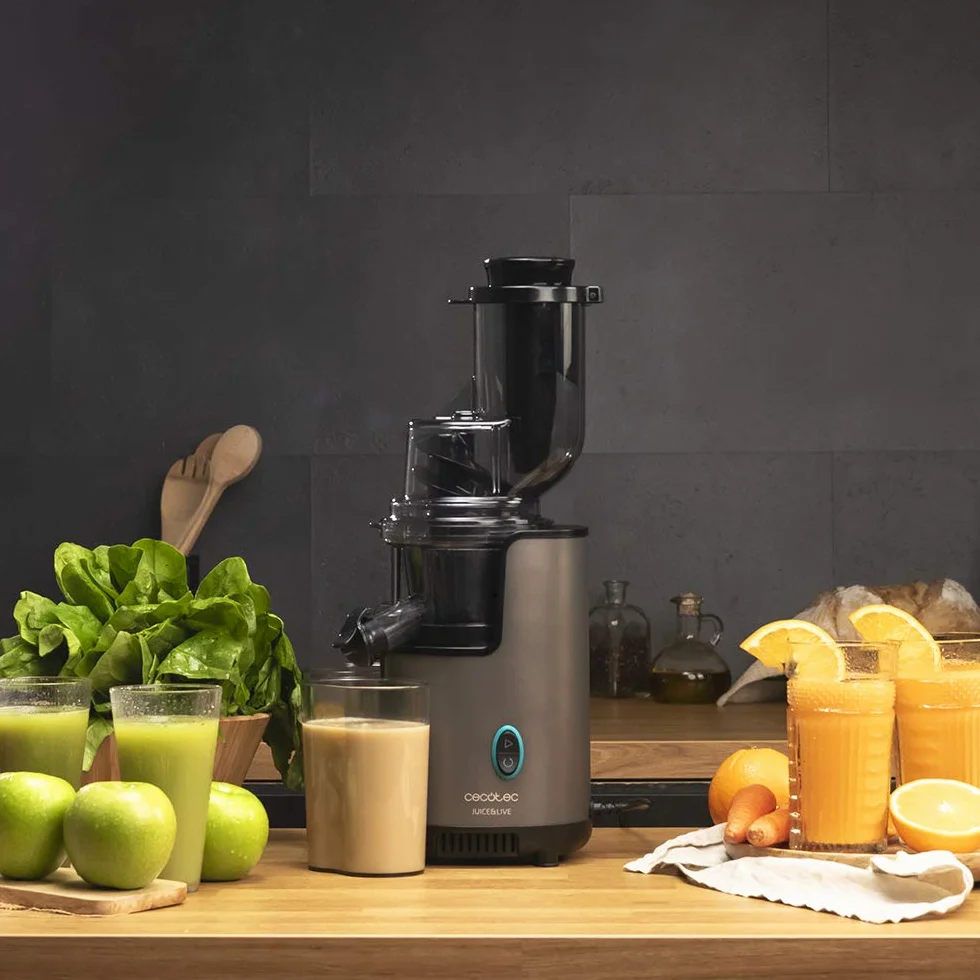 Cecotec Juice&Live 2500 EasyClean Slow Juicer, 200W, 70RPM, BPA-Free, Tritan, 3 Posiciones, Antigoteo