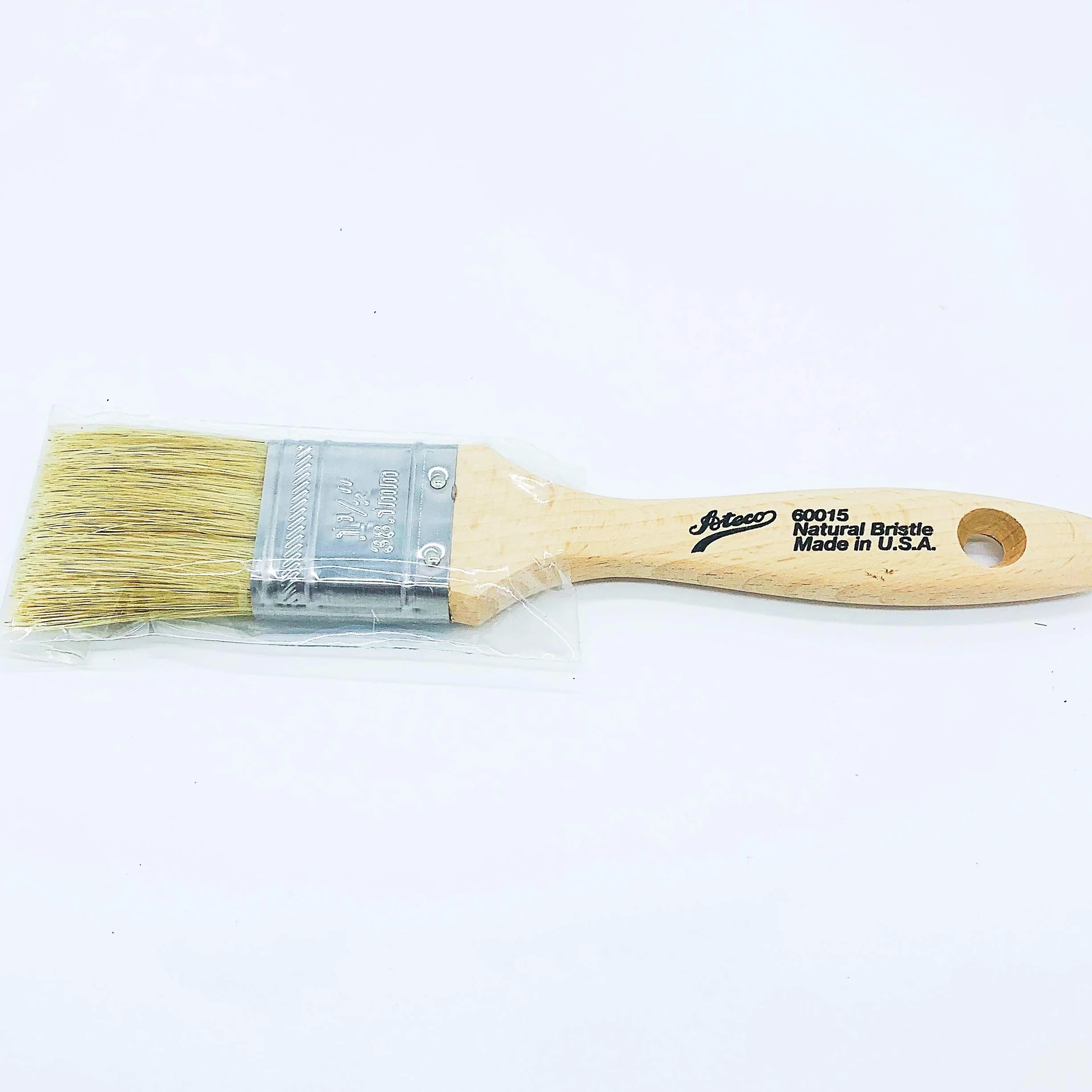 Ateco 60015 Pastry Brush - 1.5 Inch Natural Wood Boar Bristles Made in the USA