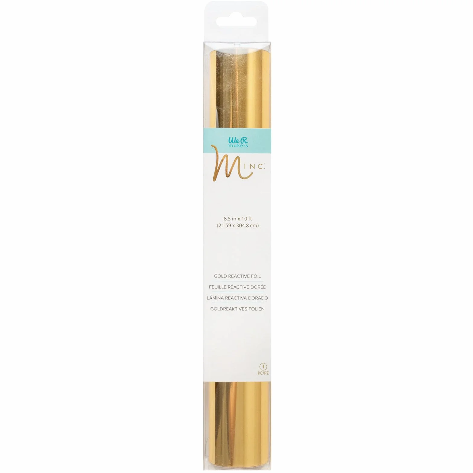 Heidi Swapp Minc Película Metalizada Dorada Hoja Termoactiva Rollo 21,6 cm x 3,5 m