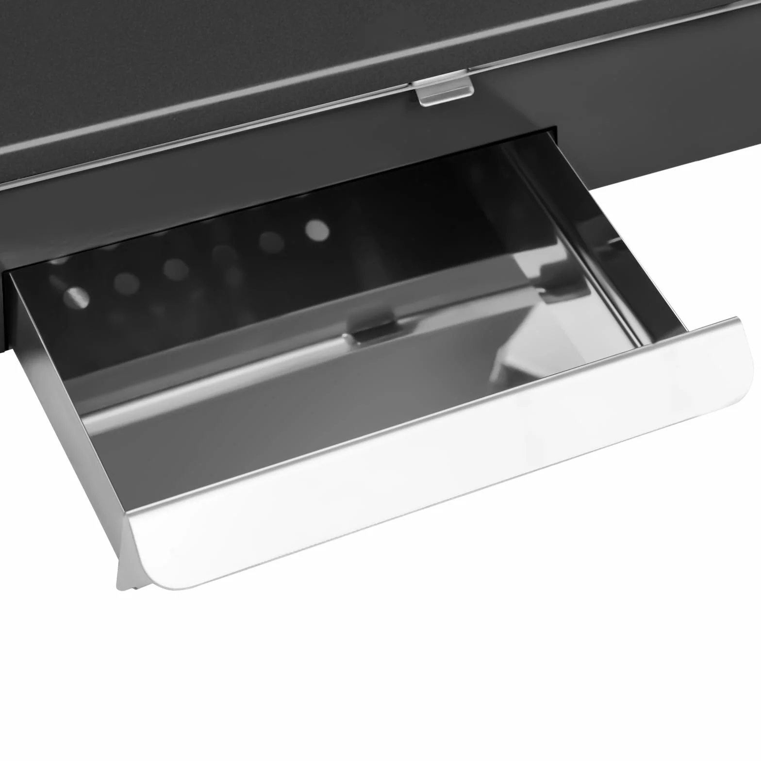 Royal Catering - Palomitera negra con diseño americano y carrito - 1500 W