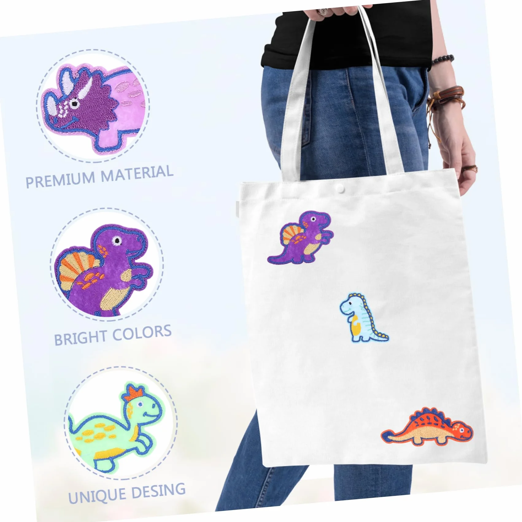 Artibetter 5 Parches Bordados Con Forma De De Dibujos Animados Parches Decorativos Para Ropa Parches De Tela Para Parches Bordados Para Ropa Apliques De Poliéster Para