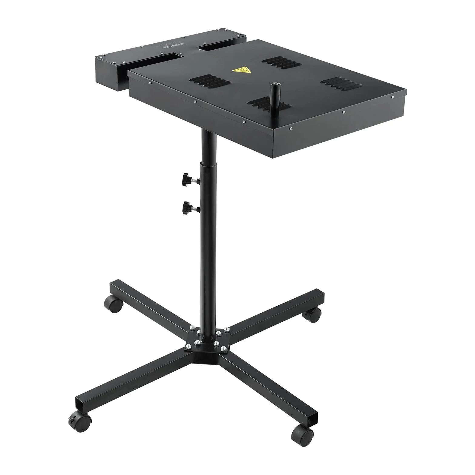 VEVOR Secador de 45 x 45 cm para Serigrafía, Secador de Serigrafía de Alta Potencia con Soporte Ajustable en Altura, Rotación de 360° Base en Forma de X, Máquina de Curado de Camisetas de Acero 3000 W