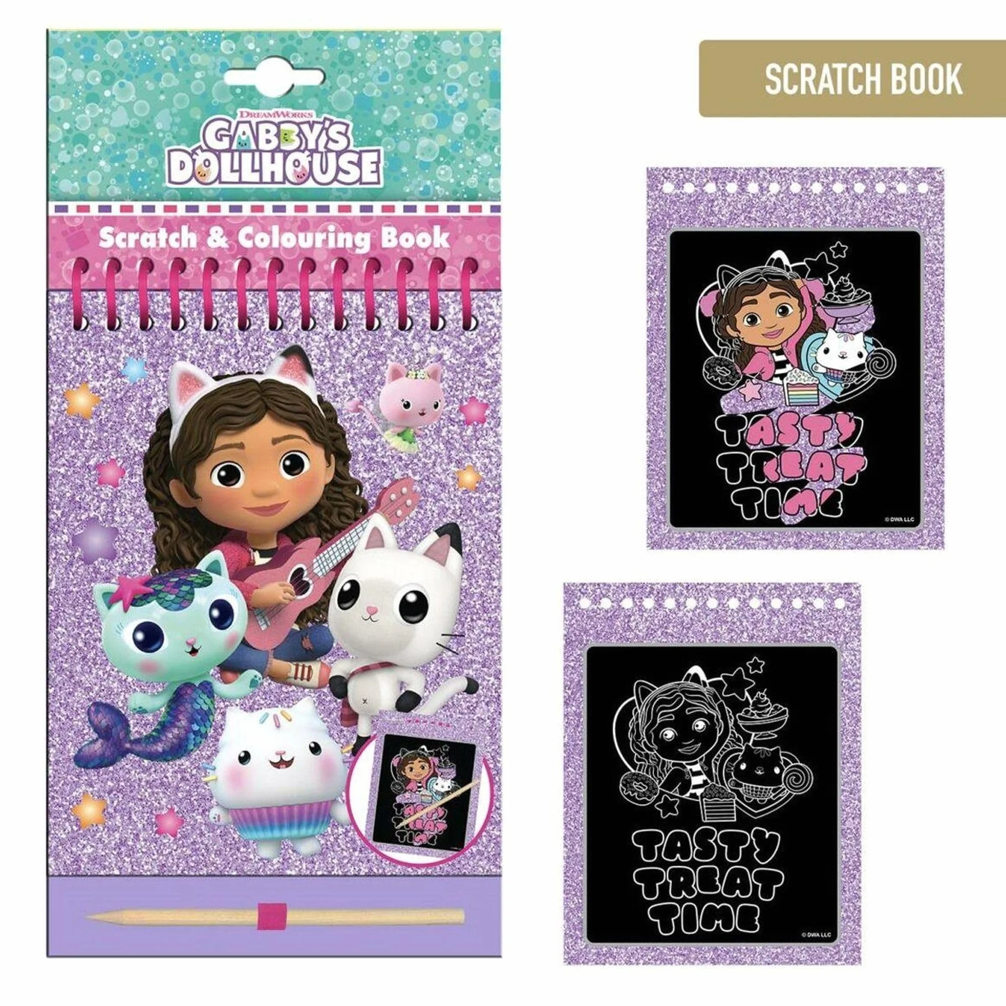 Cuaderno Mágico Gabby's Dollhouse con Bolígrafo y Hojas Reutilizable - Libreta Infantil de Dibujo
