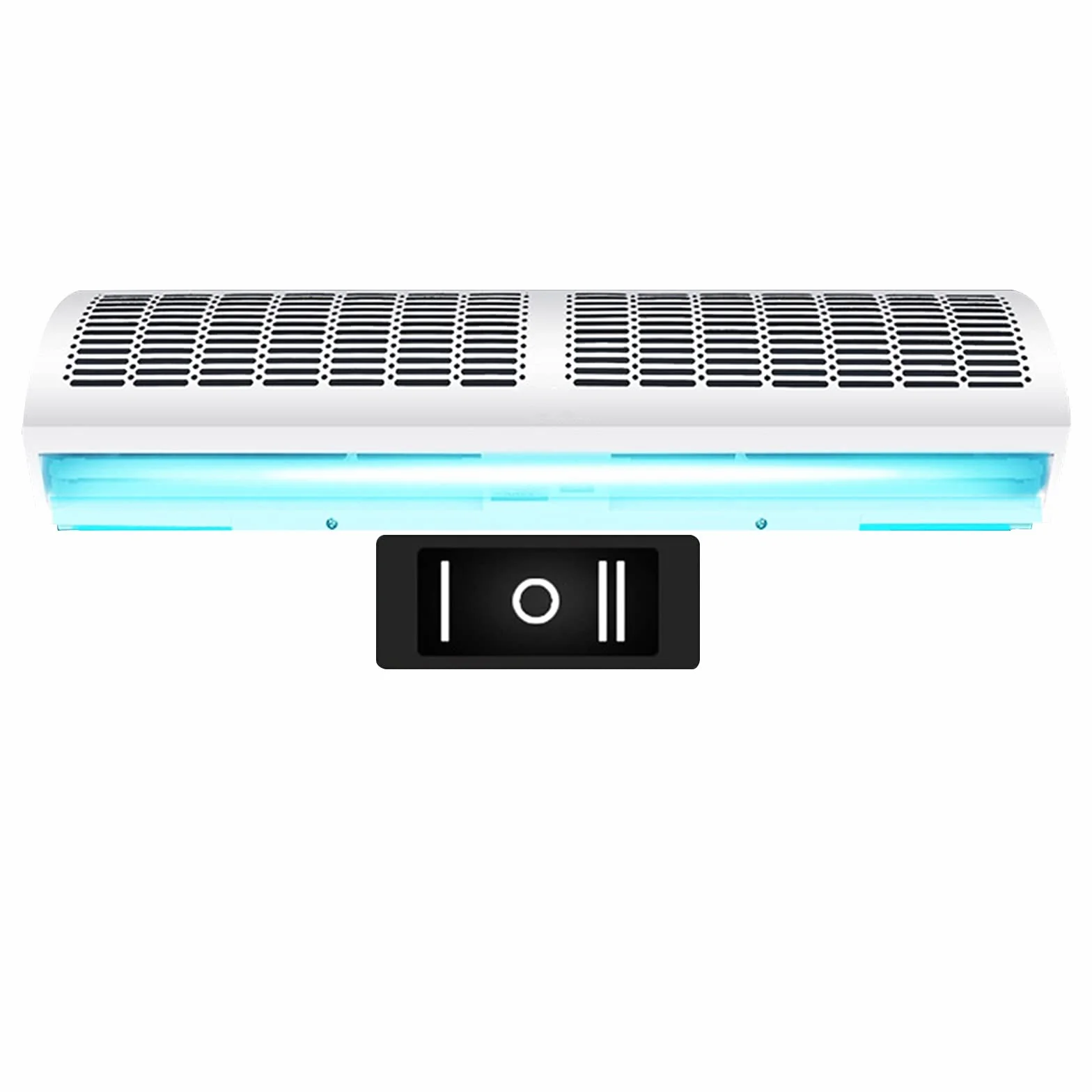 lhx Cortina de Aire Interior, 60 cm 90 cm 100 cm 120cm Comercial silencioso, con Control Remoto, 2 velocidades (Size : 90cm)