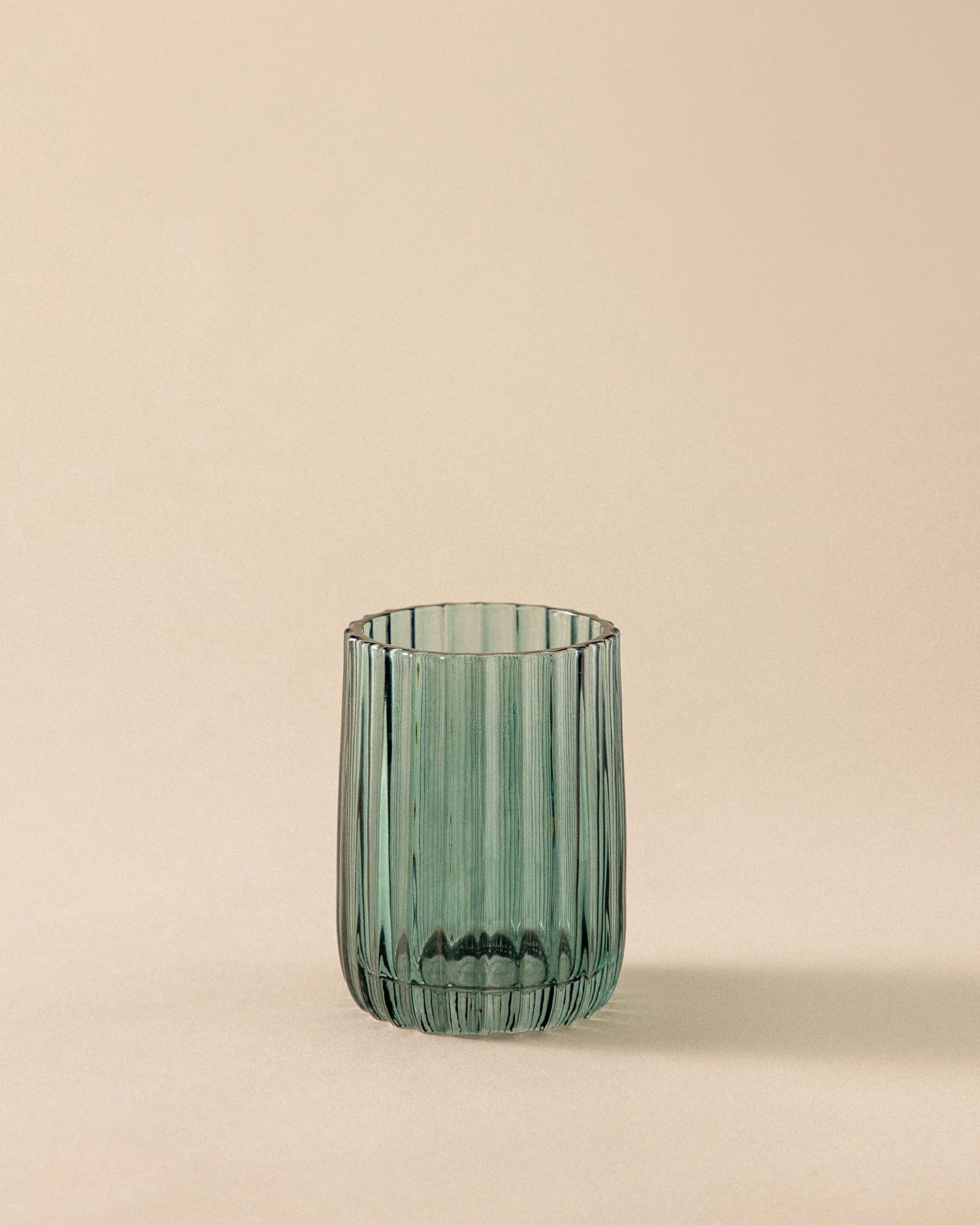 Vaso Portacepillos Encimera Baño Cristal Bluish Green Cosmic Lido
