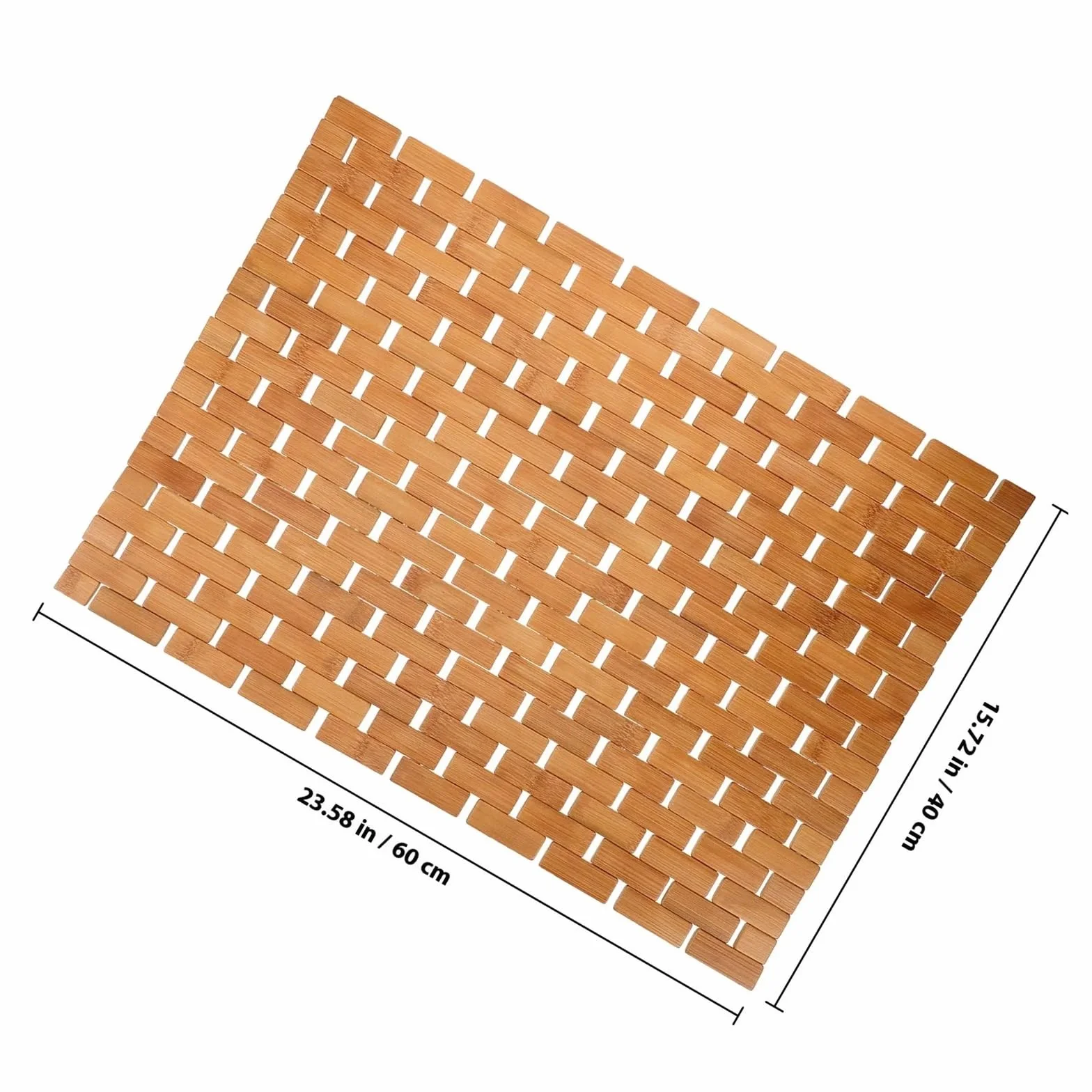Alfombrilla de baño de Madera Alfombra de baño Piso Ducha Antideslizante | Bañera Baño Antideslizante Cuadrado Habitación Minimalista Dormitorio