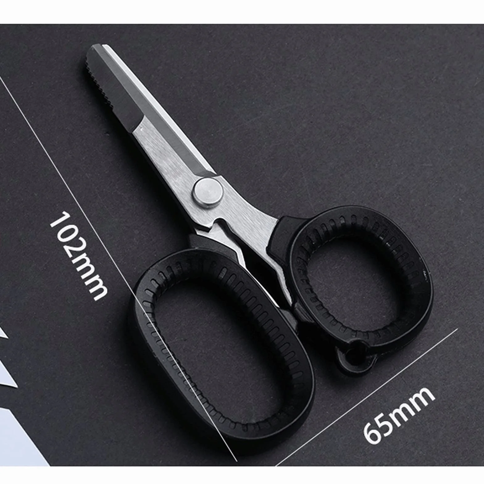 Tijeras de cocina Juego de tijeras para detalles de alta precisión Puntas afiladas y finas | Corte de papel, álbumes de recortes, costura (negro)