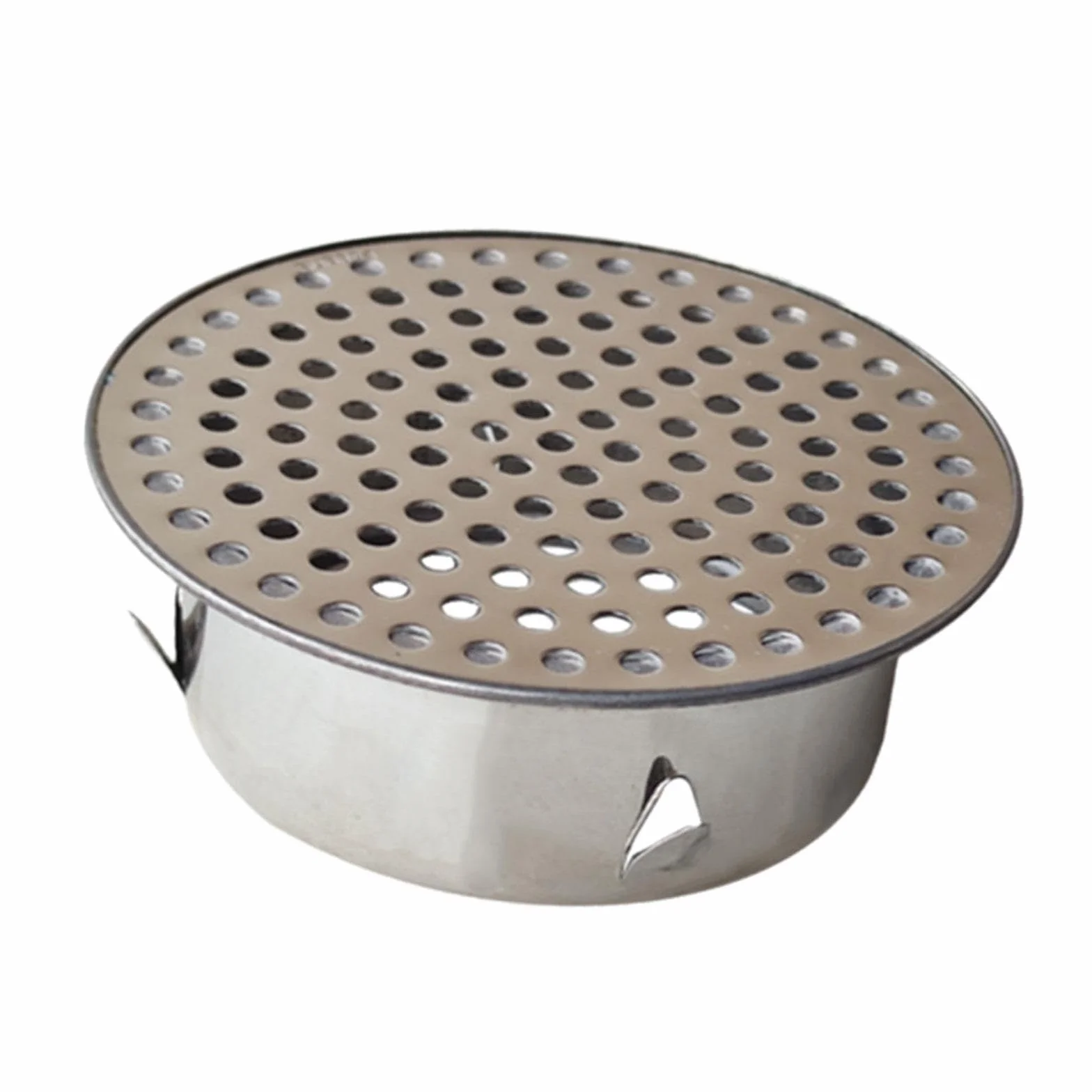 Desagüe de suelo universal de acero inoxidable con rejilla para recoger el pelo para baños y baños de hotel, tamaño de tubo de 130 mm, duradero, fácil de instalar, diseño antiobstrucciones