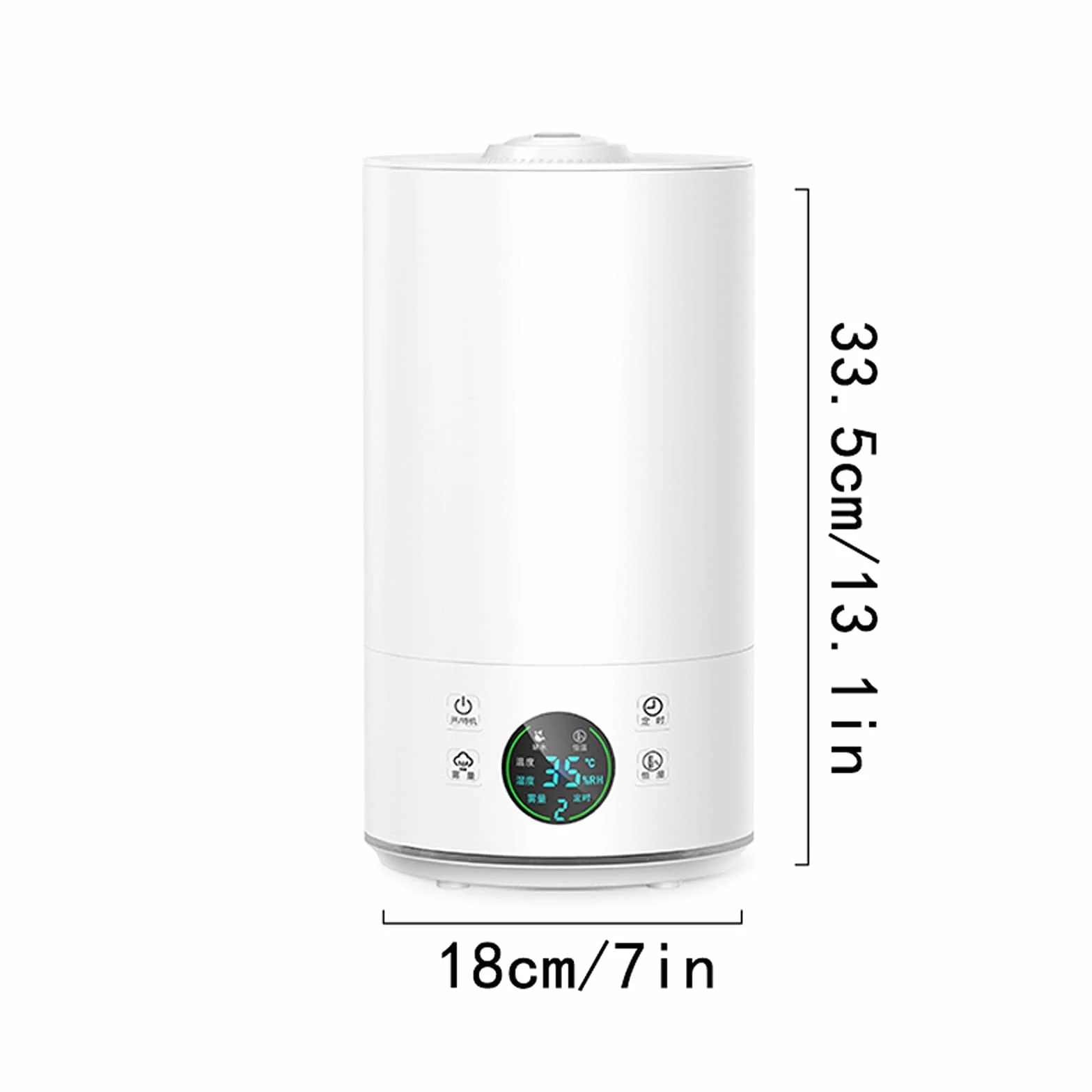 purificador de aire y humidificador Humidificadores ultrasónicos tranquilos for dormitorio y habitación grande, apagado automático, humidificadores for bebés Nursery y toda la casa filtro humidificado