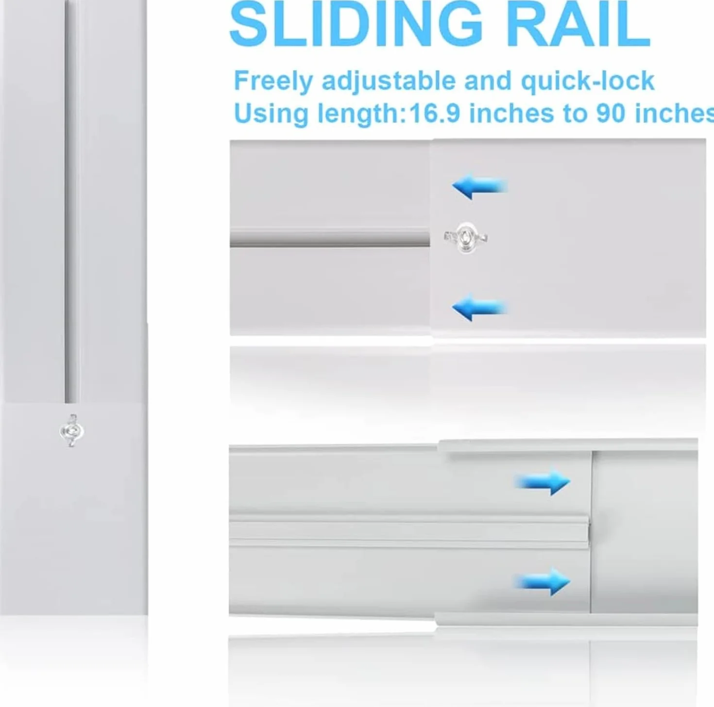Kit Ventana Aire Acondicionado Portátil, Placas Sellado Tubo 5" 5,9" Adaptador 15cm 43-229cm