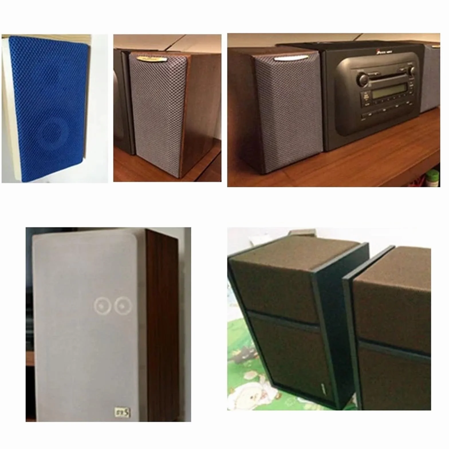 Tela de Malla para Altavoces，Tela Antipolvo Rejilla de Altavoz de Tela, Malla Transpirable 3D elástica(6 White,160x90CM)