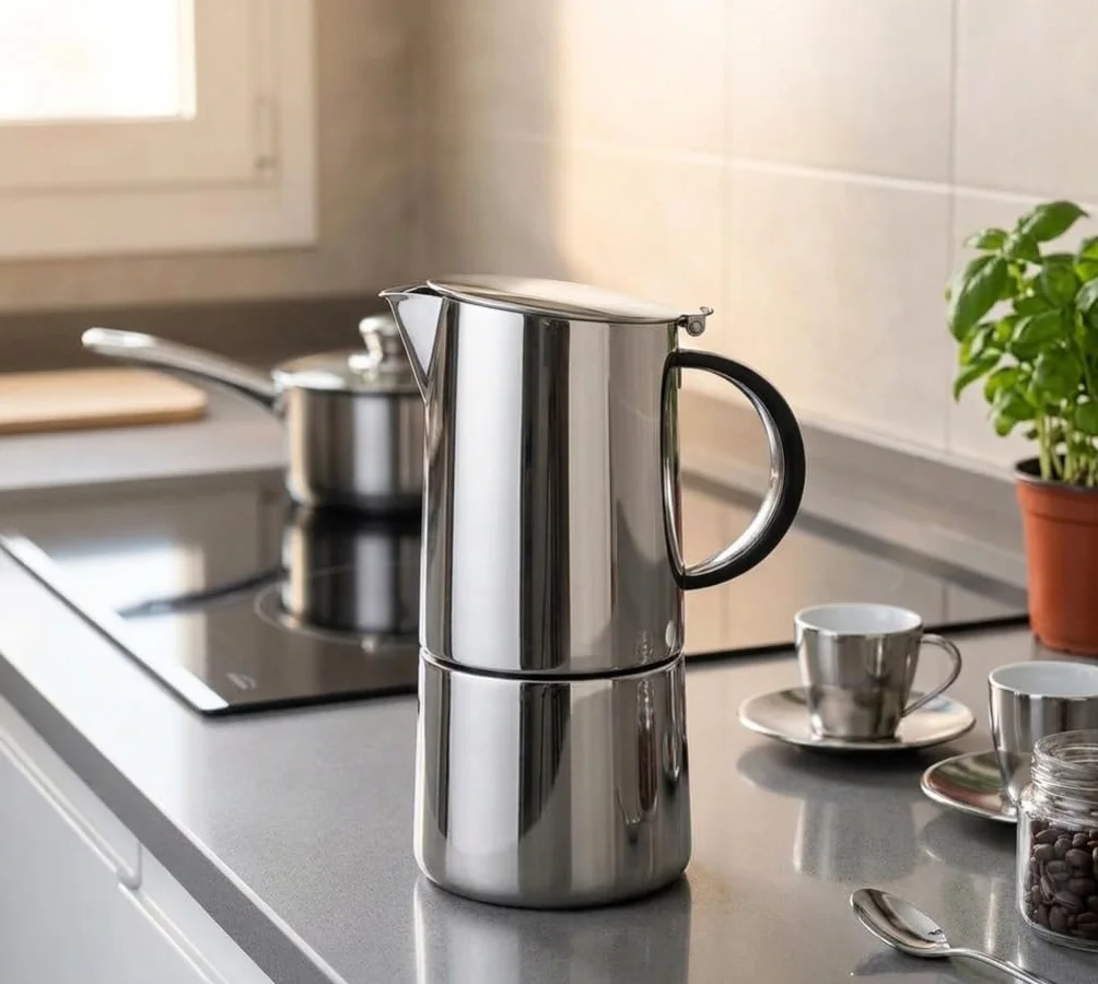 Suinga Cafetera Profesional | Cafetera Italiana 6 Tazas 310ml Inducción | Cafetera Espress Mokka | Para todo tipo de cocinas