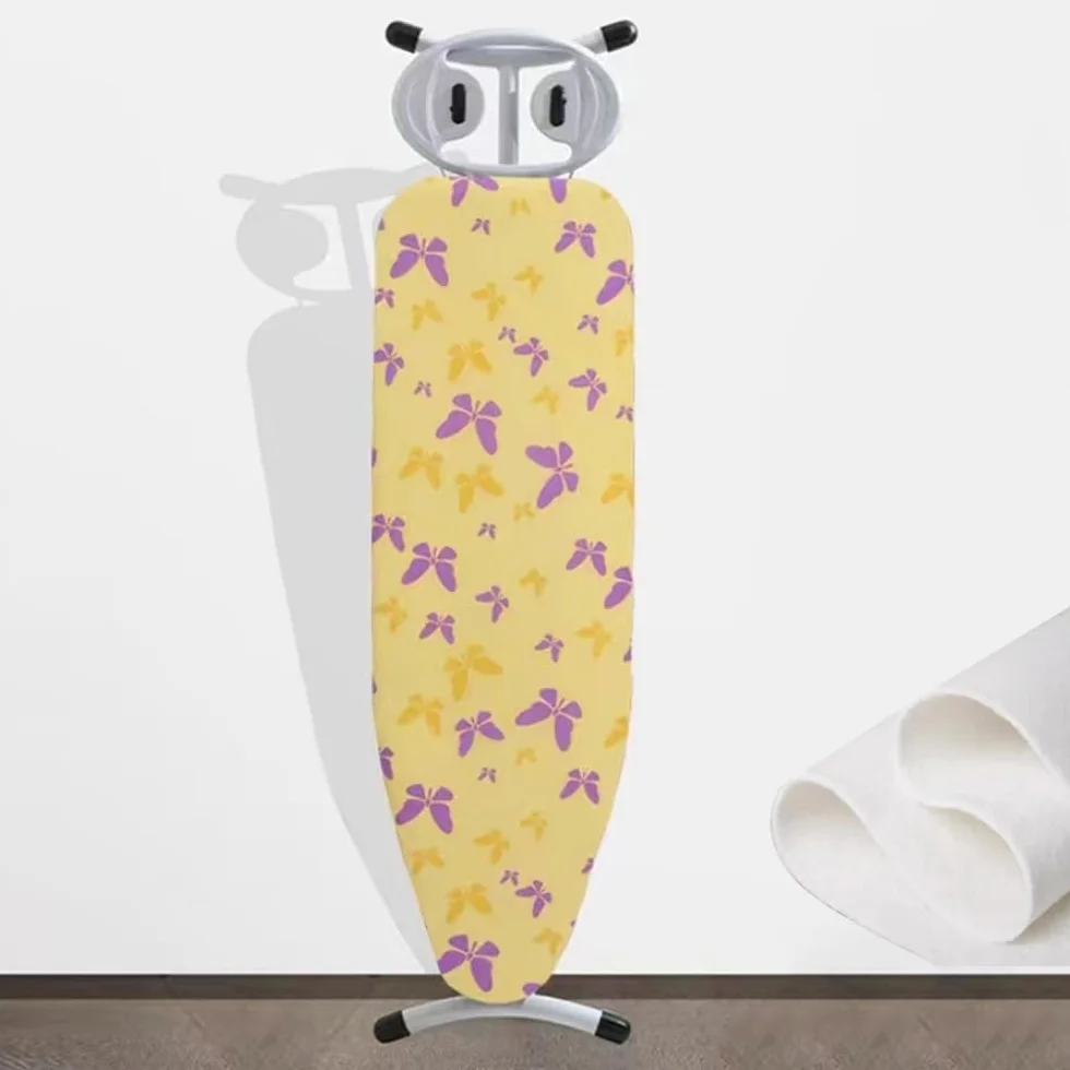 Algodón de 13 x 43 Pulgadas con Relleno, Resistente al Calor y Almohadilla, elástico ,Fundas para Tablas de Planchar(Yellow)