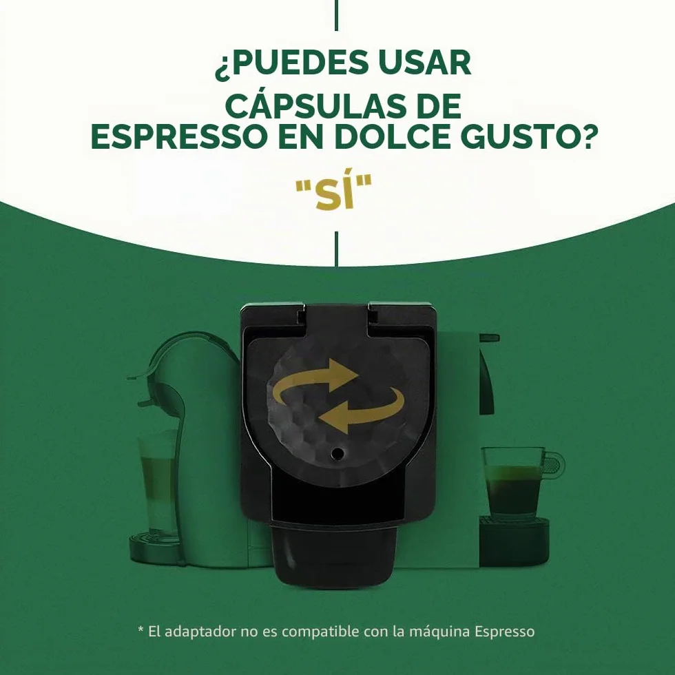 Support de convertisseur d'adaptateur de dosettes de café réutilisables pour capsules Espresso Original Line Compatible avec Dolce Gusto