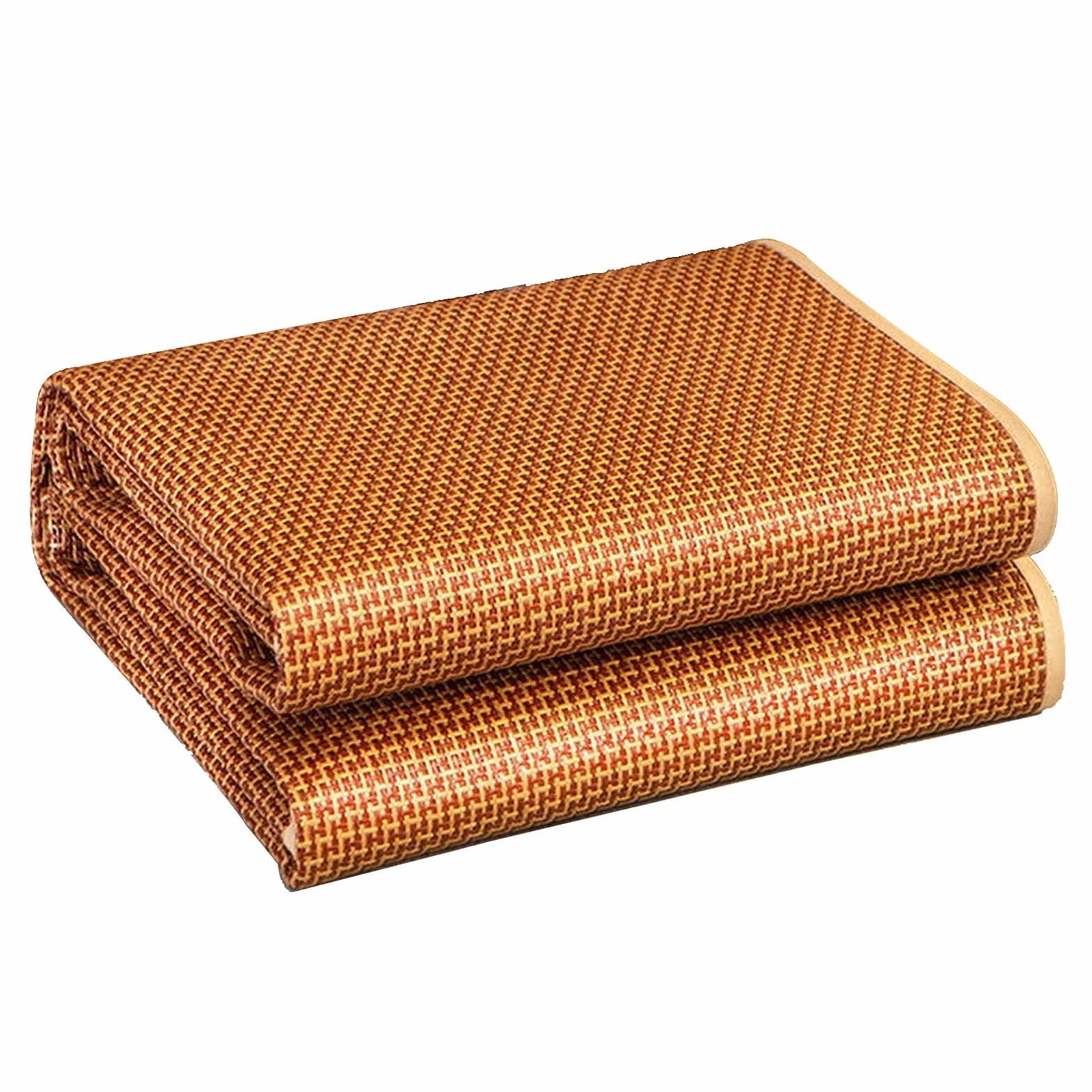 Colchoneta de paja de ropa de cama, colchón de ratán transpirable suave, cama de estera de bambú, colchón de enfriamiento de verano almohadilla de topper, ropa de cama para cama doble cama dob