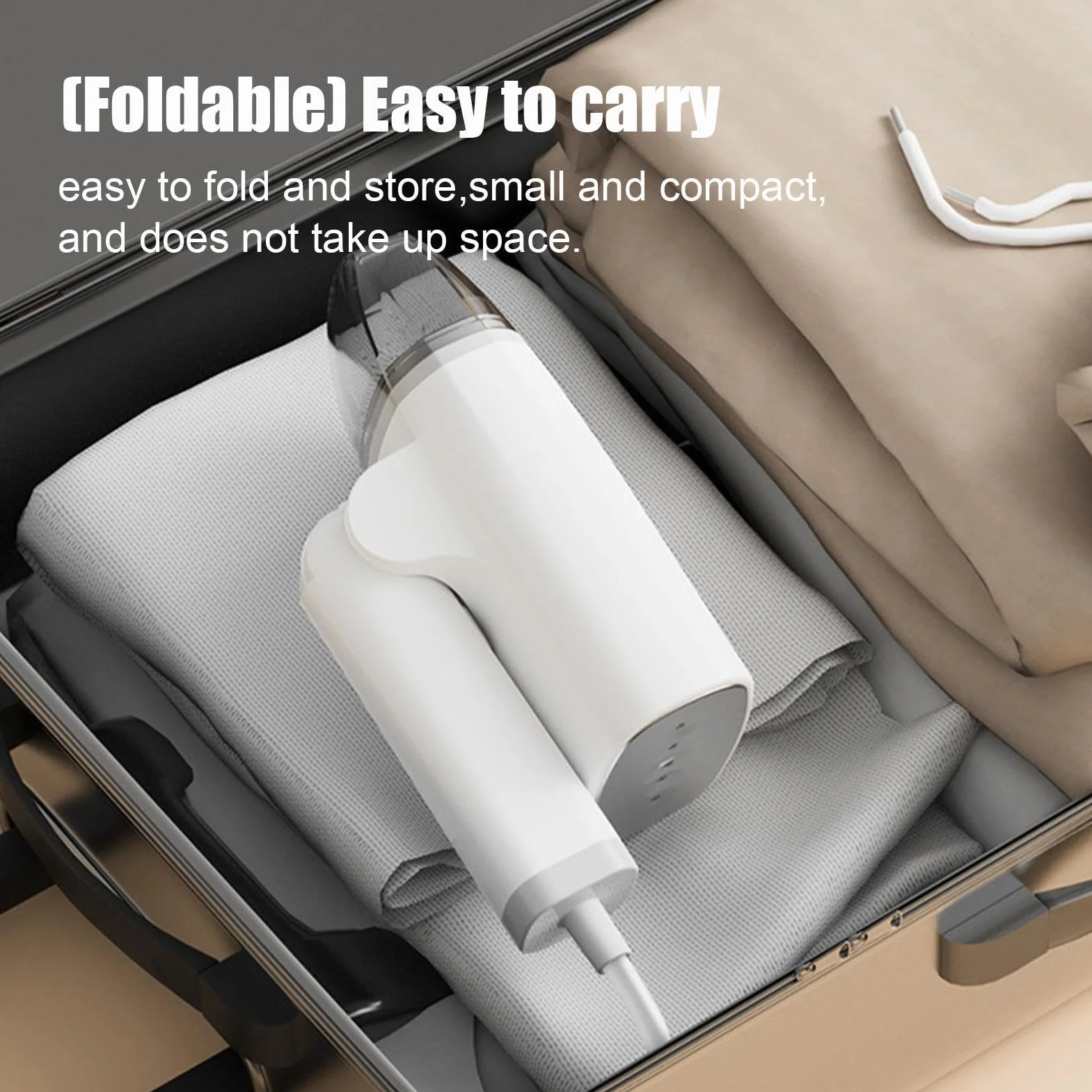 Plancha De Viaje A Vapor 1300W Plegable Antifugas Prensa De Tela | Pequeña máquina planchadora de mano Para Mujeres Hombres Estudiantes Hogar Dormitorio Salón Armario Residencia Viaje Camisas