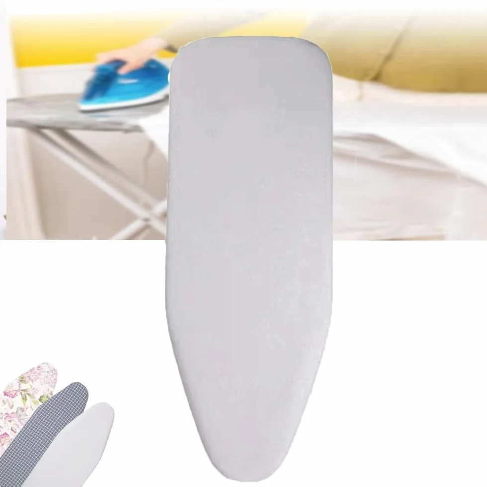 Repuesto de Tabla de Planchar con Relleno de 30,5 x 89,5 cm y 35 x 109 cm, de algodón, Resistente a Quemaduras y Manchas. ,Fundas para Tablas de Planchar(Silver,13x39 Inch(100x34cm))