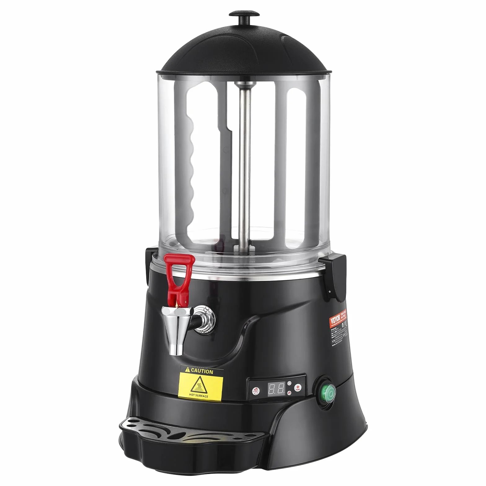 VEVOR Dispensador de Chocolate Caliente, máquina de Chocolate Caliente de 10 L con Rango de Temperatura Ajustable de 30 ℃ a 90 ℃, máquina para Hacer Chocolate Caliente con Tanque ABS