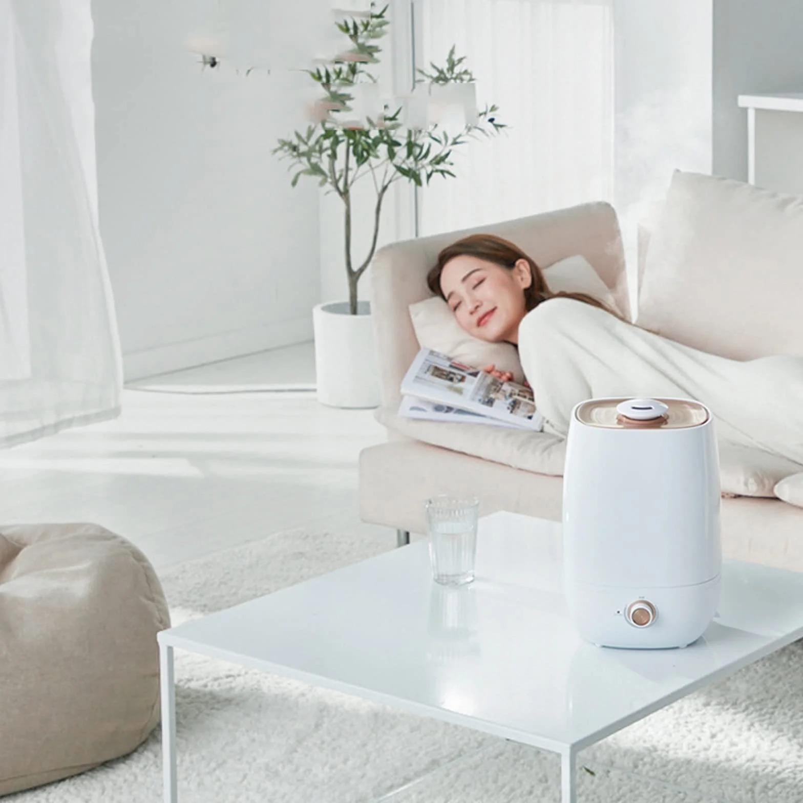 SUNESA Humidificador Ultrasónico Humidificador de Niebla Fresca ultrasónica: la Unidad Premium dure tohours con un Funcionamiento con susis silenciosos, Apagado automático Humidificador de Aire