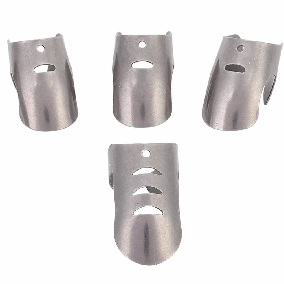 Protector Profesional Para El Dedo De Acero Inoxidable, 4 Unidades