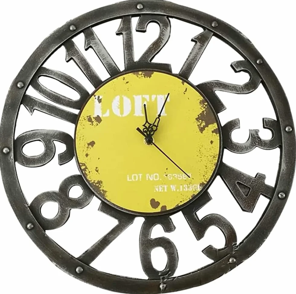 Reloj De Pared De Estilo Industrial Retro, Relojes Y Relojes De Engranajes, Reloj De Pared Digital Retro del País Americano, Decoración De Tienda De Restaurante En Casa
