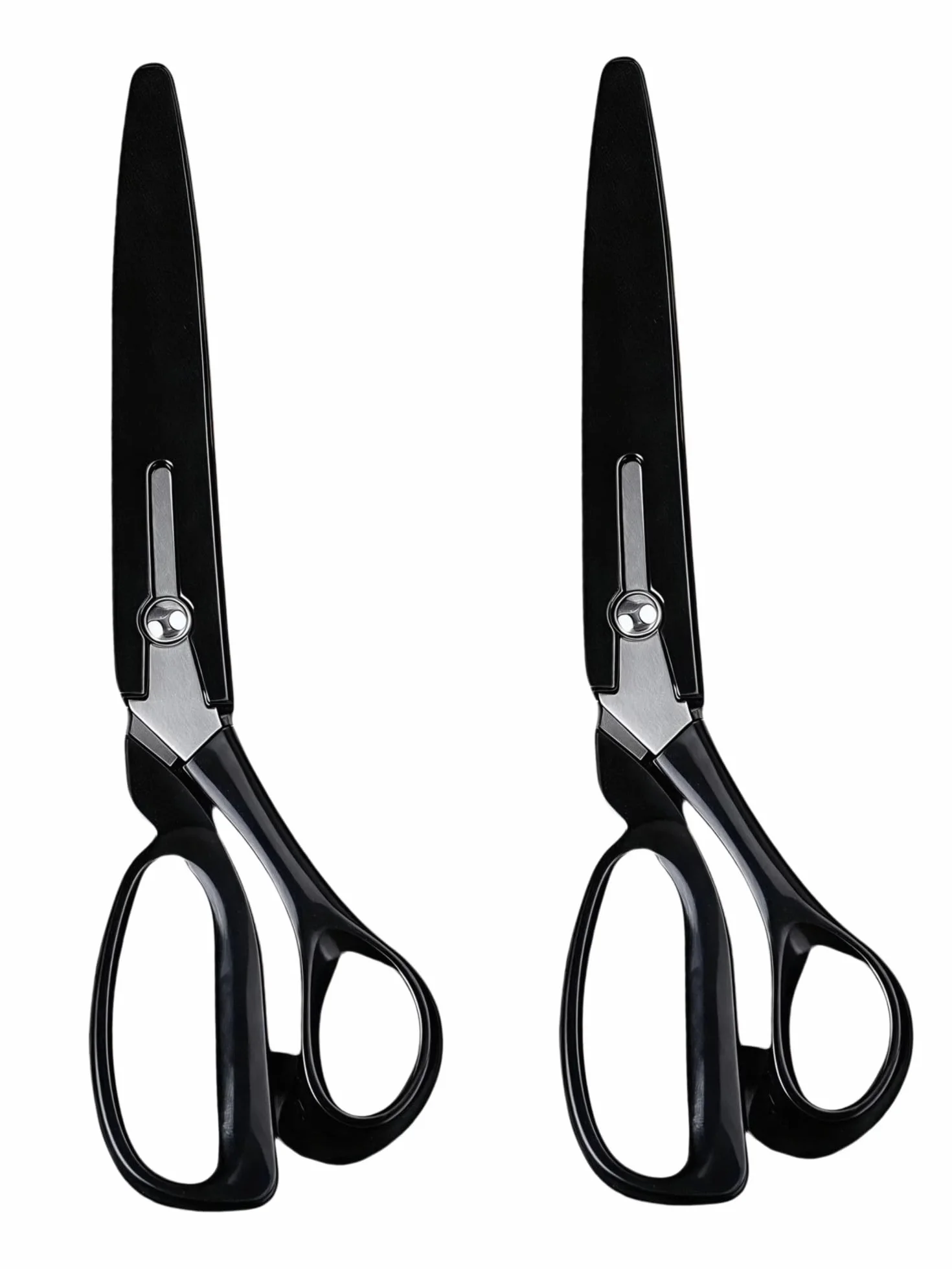 Tijeras de sastre acero inoxidable 10 pulgadas for corte tela cuero, herramienta fabricación ropa artesanal costura DIY(2 PCS)