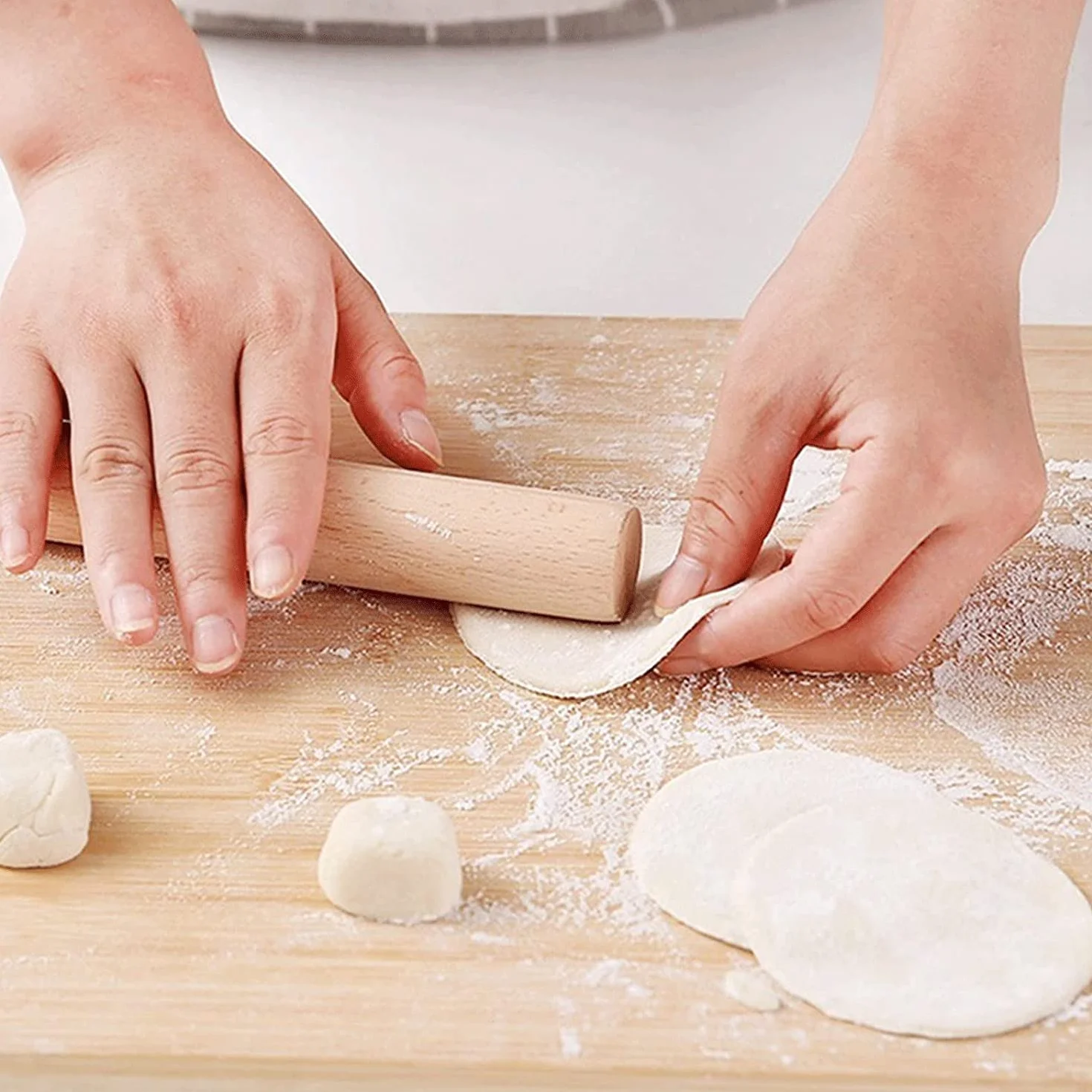 ACiyD Rodillo de amasar para Hornear Cocina Rodillo de Madera Rodillo de Masa de Cocina Herramientas para Hornear Accesorios Manualidades Hornear Fondant Herramienta de decoración de Pasteles Pin