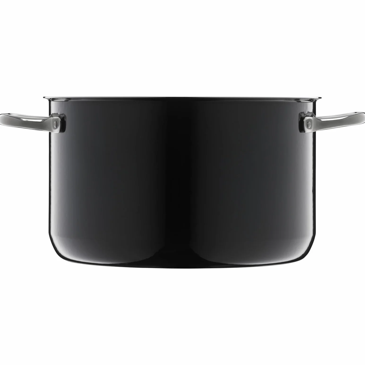WMF Fusiontec Essential - Olla grande, 24 cm, tapa de cristal, olla de inducción, 6,4 L, cerámica de alta tecnología, resistente a los arañazos, sin revestimiento, color negro, fabricado en Alemania