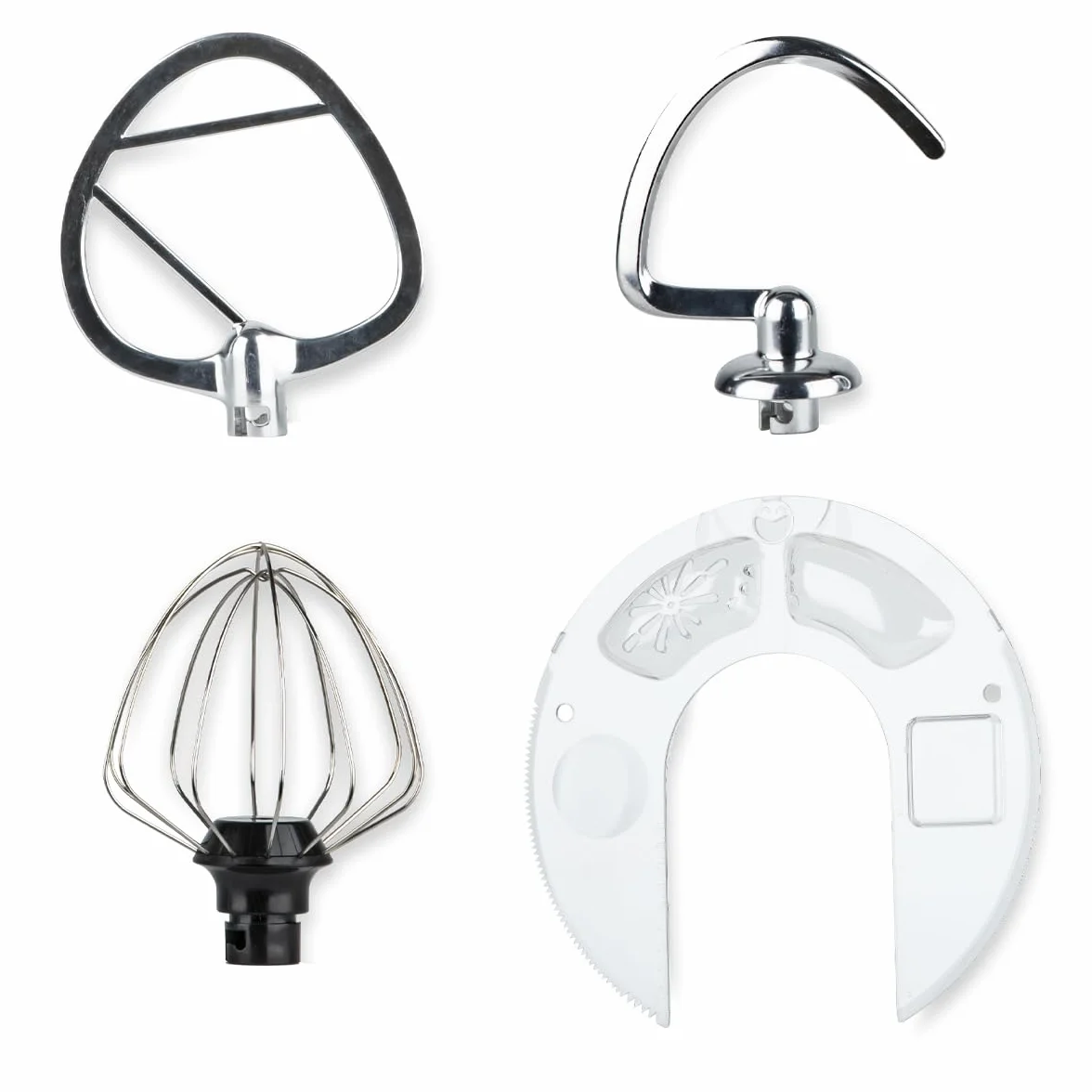 PRIXTON Batidora Amasadora KR250 para Repostería, Potencia 1500W, 10 Velocidades, Bol Acero Inoxidable de 5 litros, 3 accesorios, Tapa Transparente, Color Negro Mate (Reacondicionado)