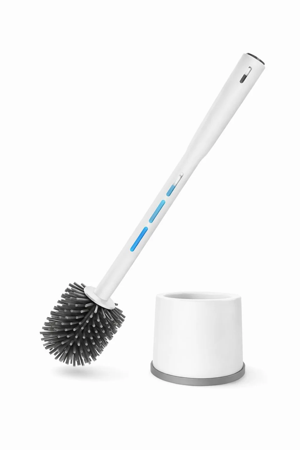 Escobilla de Baño con Dispensador de Jabón, Antibacteriana de Silicona para Limpieza de Inodoro