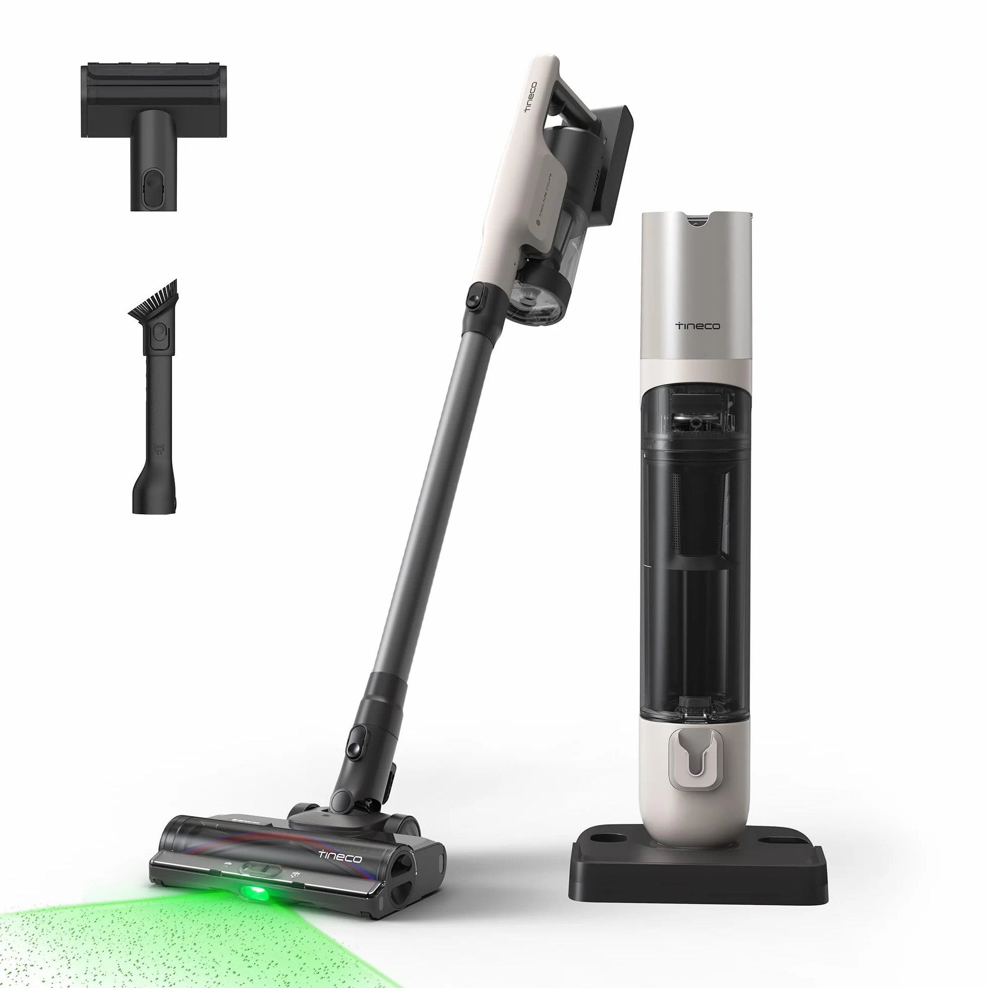 Tineco Pure One Station 5 Pro - Recolección automática de Polvo - Auto-Limpieza Completa - Aspirador inalámbrico 200AW*. Cepillo ZeroTangle. hasta 100 Minutos de autonomía