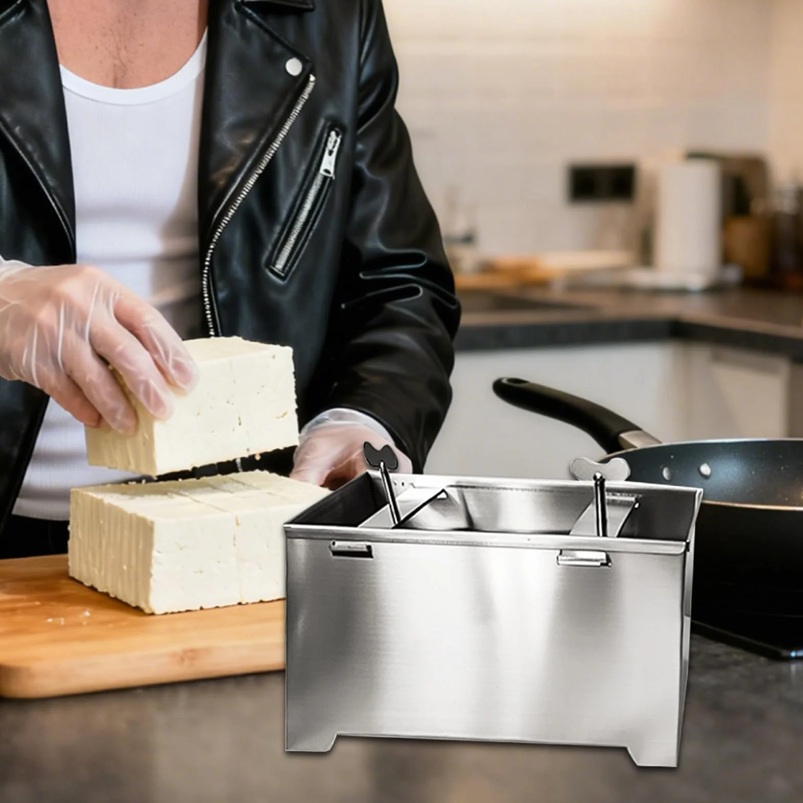 Prensa Para Prensa Manual De Acero Inoxidable | Molde De Prensa Para De Cocina Para Cocinar Preparación De Alimentos Queso Vegetariano Camping Picnic