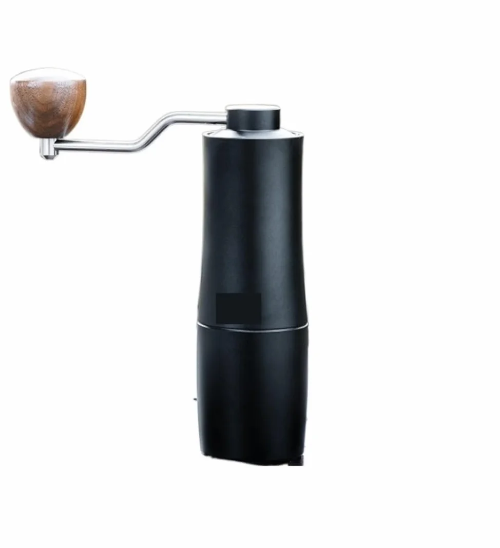 Molinillo Café Molino Cafe Molinillo De Café Manual, Fresadora De Granos De Café, Caja De Aluminio, Molienda De Acero Inoxidable Moledor De Cafe(Black)