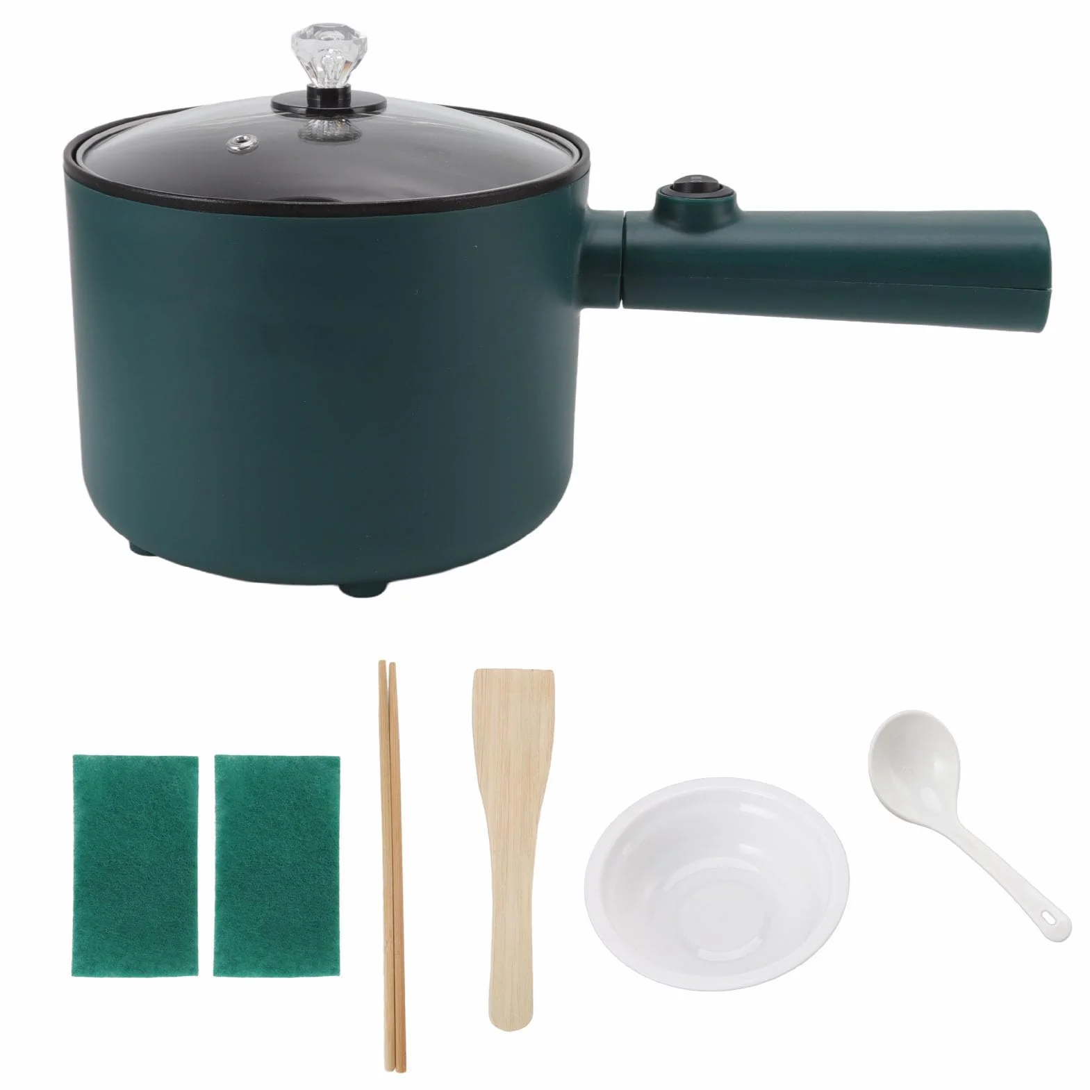 TOPINCN Olla de Cocina Eléctrica 1.8L Antiadherente Grado Alimenticio 2 Modos 6 Funciones