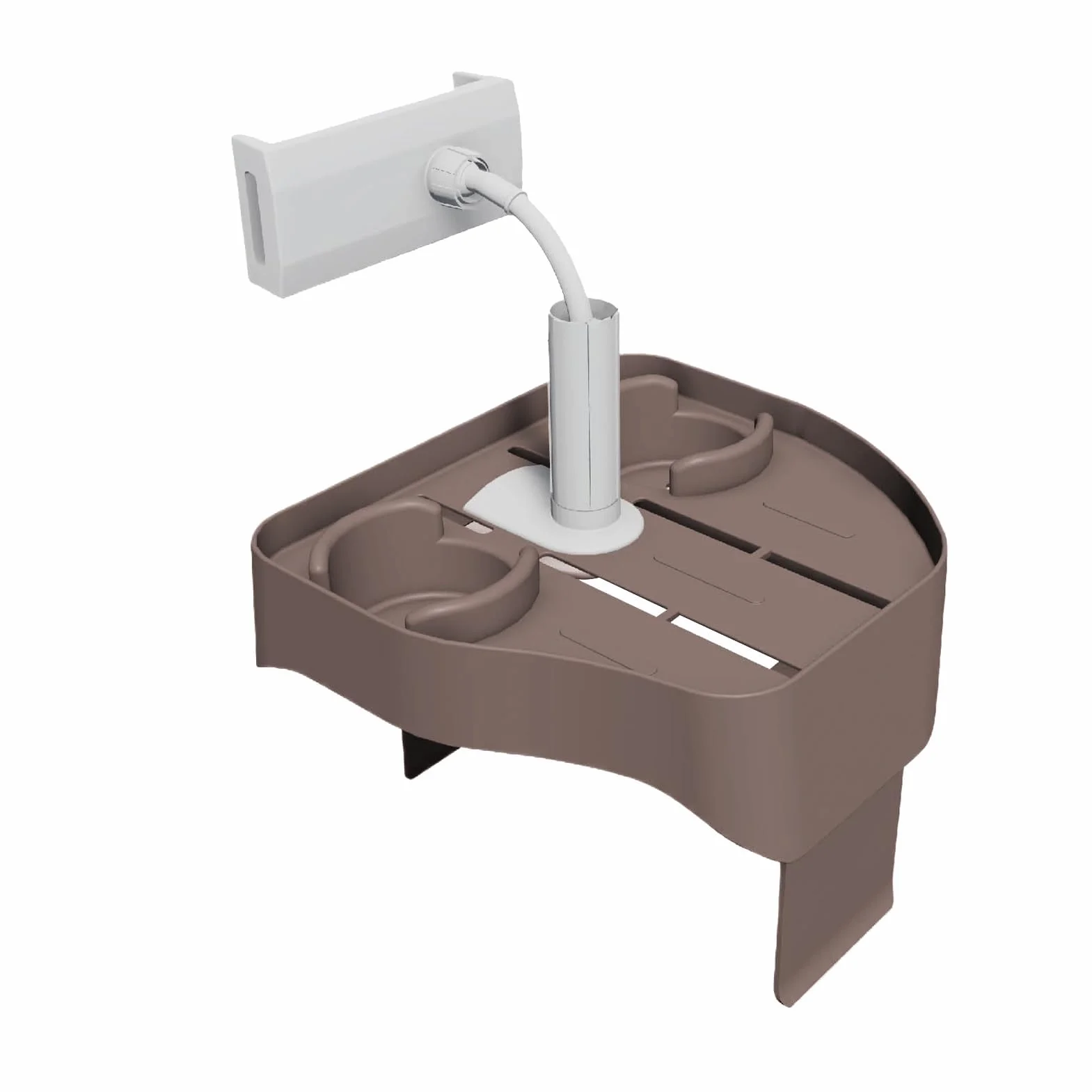 Bandeja flotante multifuncional para bebidas con 2 portavasos, ajustable, antideslizante, para piscina y bañera, almacenamiento perfecto para bebidas y aperitivos