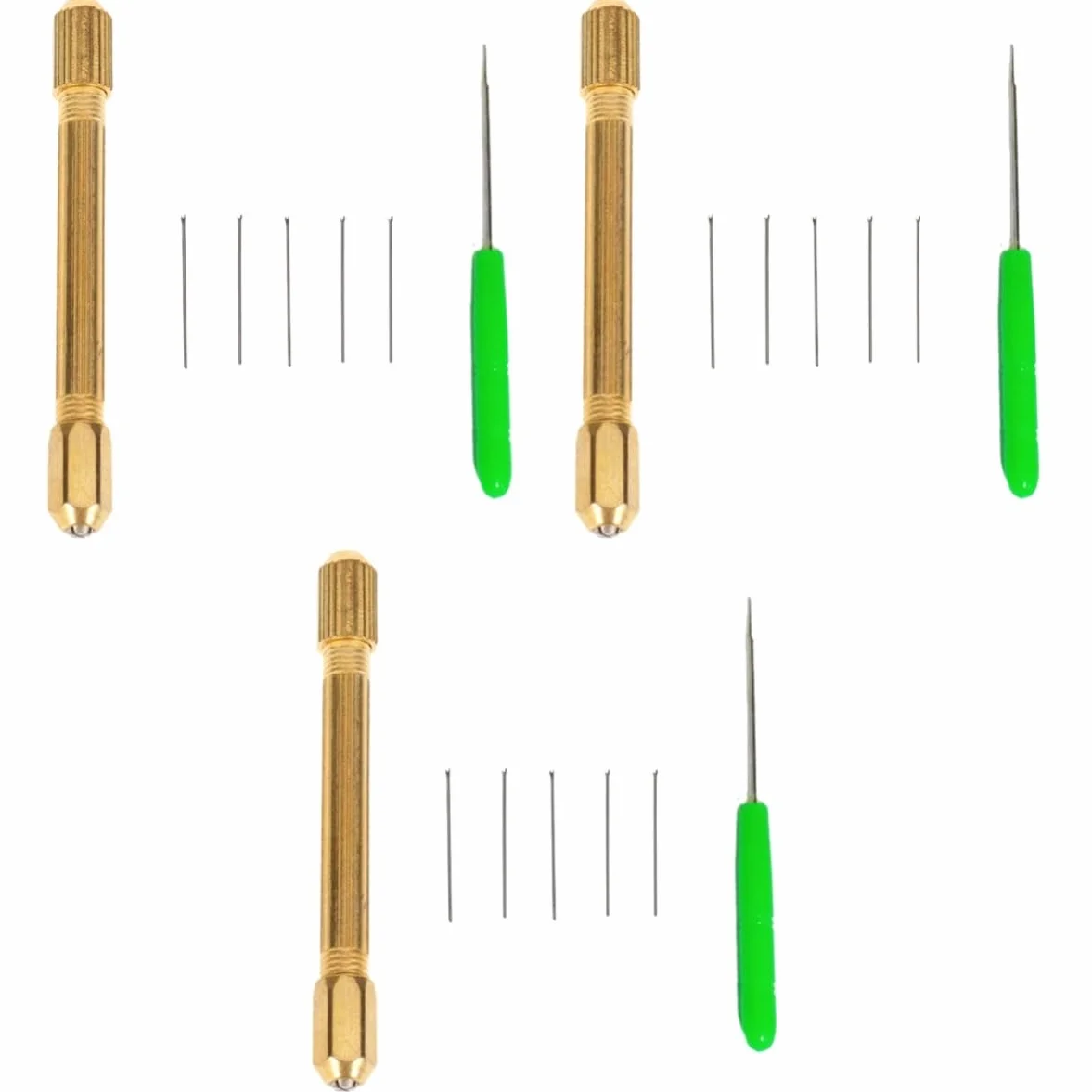 NUOBESTY 21 Piezas agujas de peluca de acero agujas de ganchillo ganchos de crochet pelucas kit de ganchillo Gancho de crochet latón suministros para el cabello aguja de gas tejer bebé