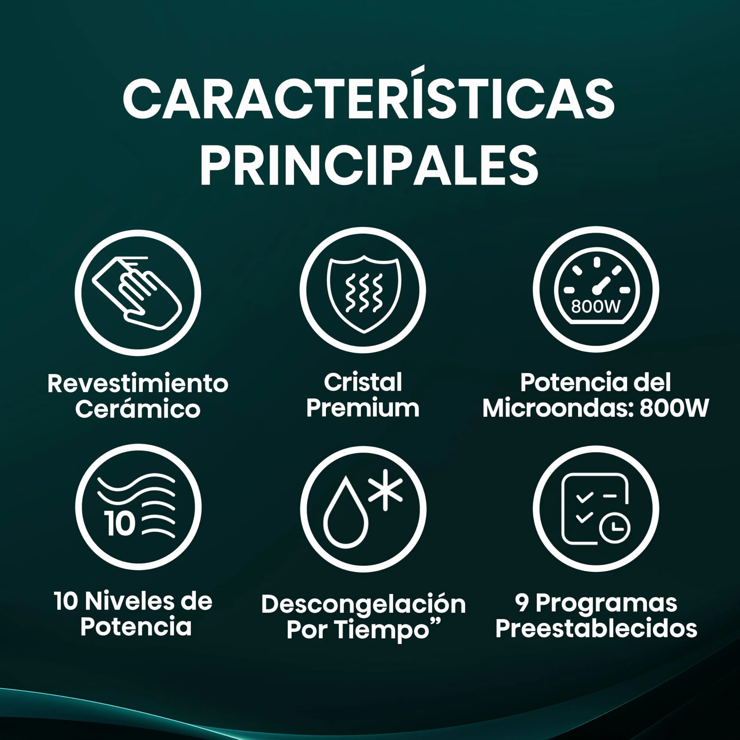 Hisense Microondas Digital con Grill 23L 800W Revestimiento Cerámico 10 Niveles de Potencia