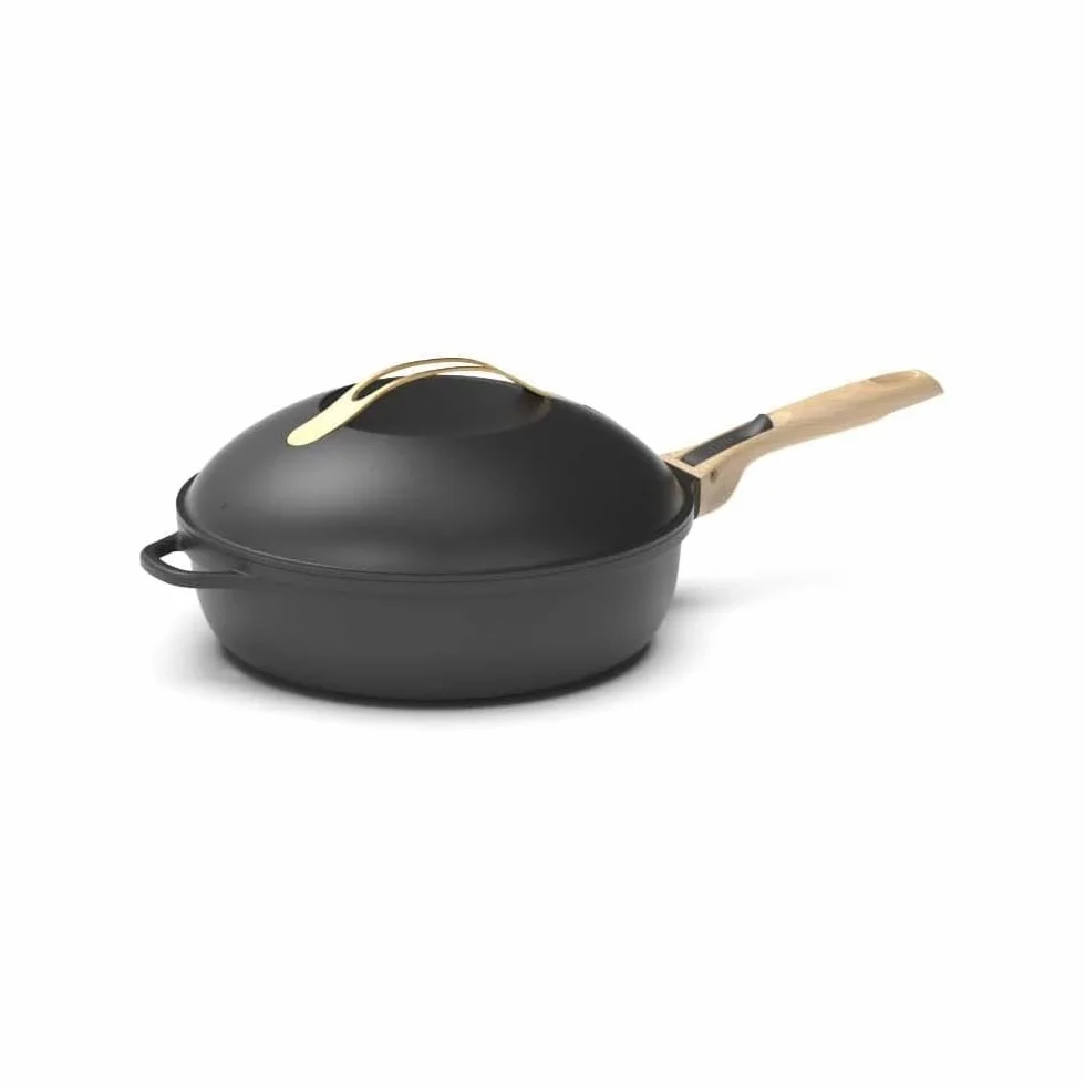 COOKUT - La Fabulosa - Sartén 8 en 1-24 cm - METEORE - Antiadherente, Ecológica, Sin PFOA - Inducción y Horno