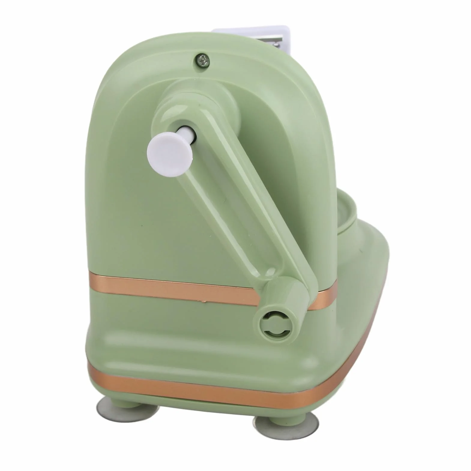 Peladora de Manzanas de Acero Inoxidable con Manivela para Cocina, Máquina Peladora de Frutas para el Hogar, Verde