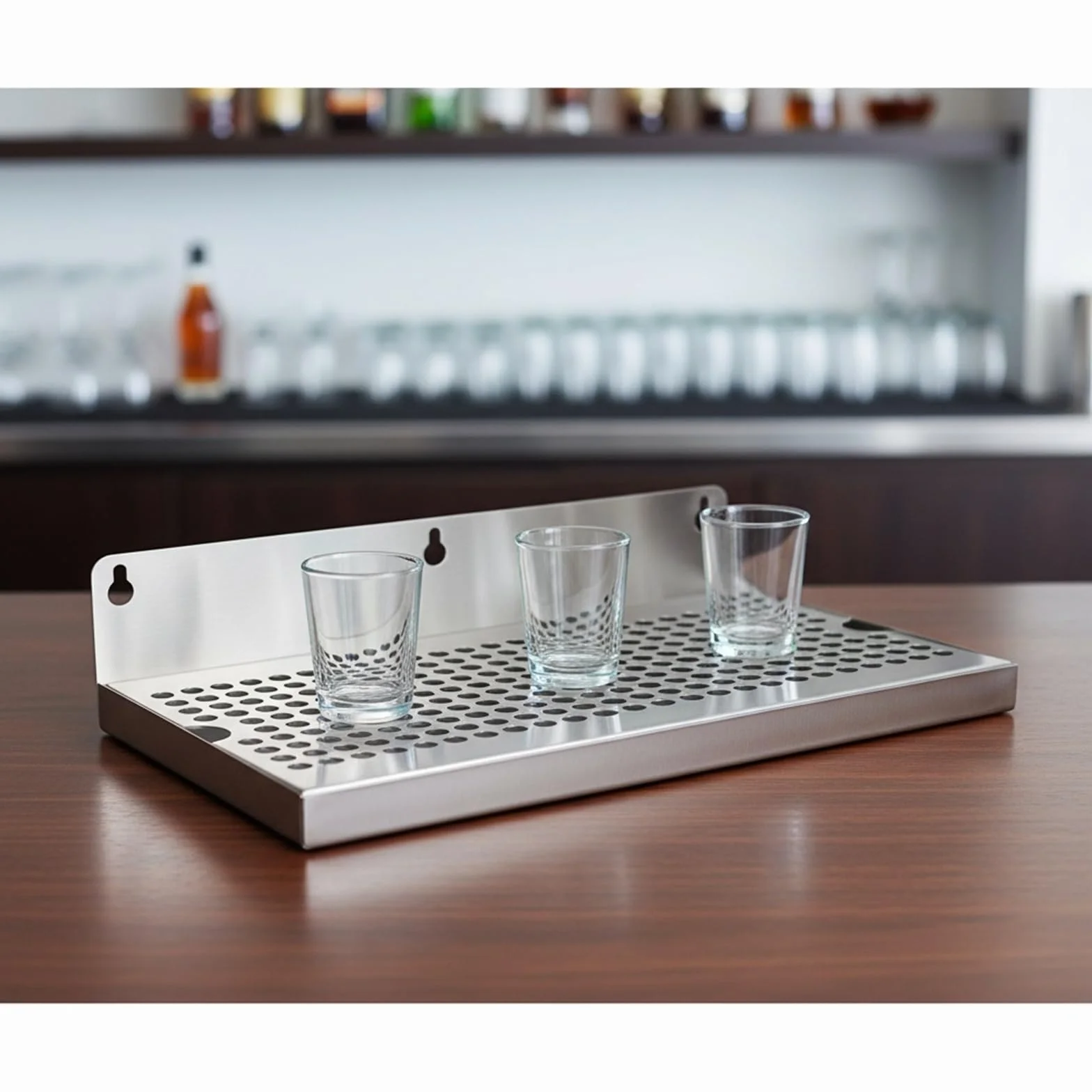 Bandeja de goteo de aceite multiusos de acero antioxidante para cocinar camareros con función antideslizante que garantiza en varios juegos de bandejas de licor para colgar en la pared