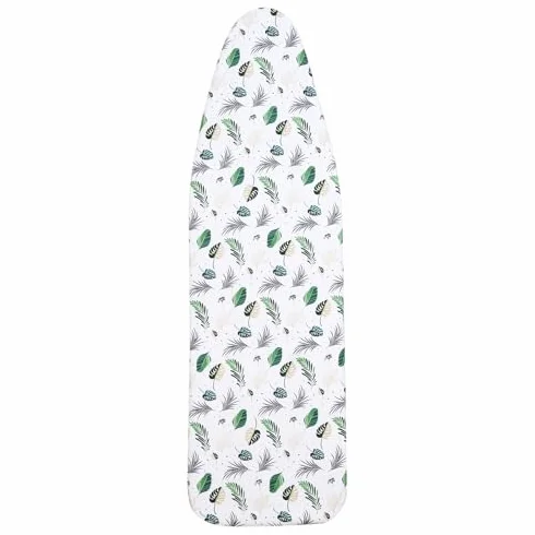 Funda ajustable de algodón para tabla de planchar con diseño acolchado, bordes elásticos y cierres para un planchado eficiente y sin arrugas para todas las tablas estándar
