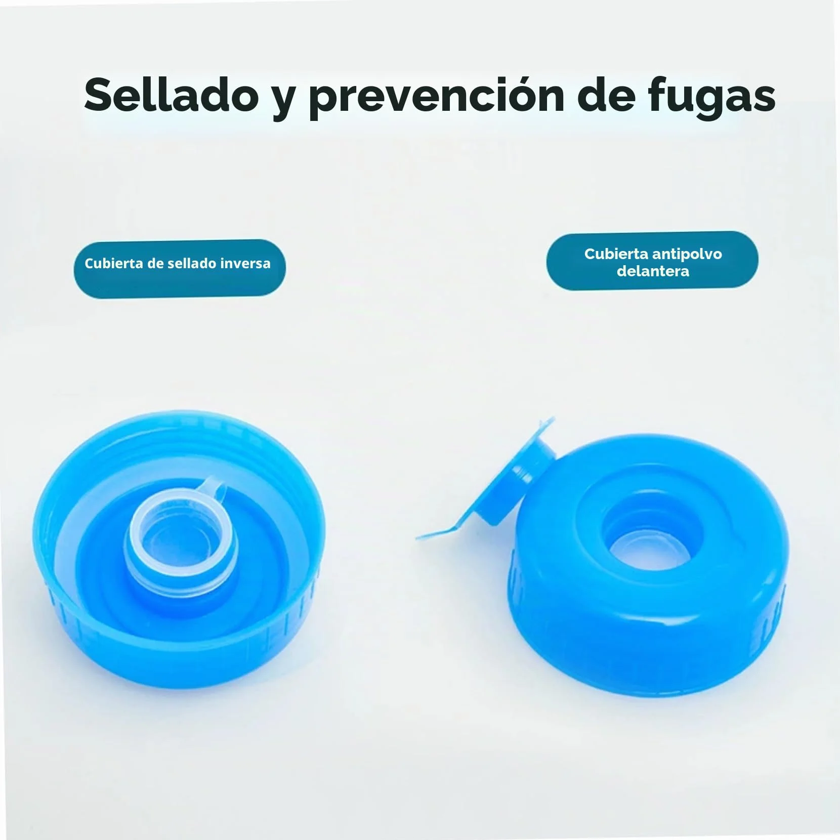 Jarra De Agua De 10 L Con Asa Grado Alimenticio a Prueba De Fugas Transparente Sin Olor Sellado Reutilizable a Prueba De Polvo Botella De Agua Portátil Contenedor Para Hogar Jarra De Agua Aire