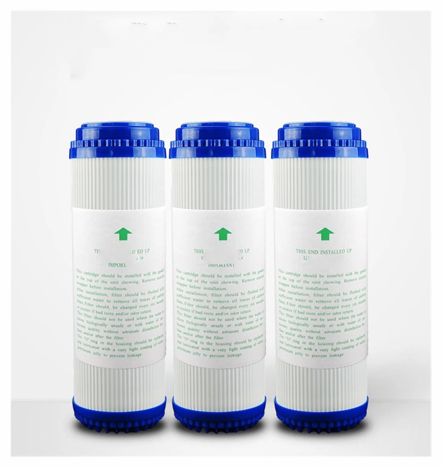 Piezas granulares del purificador del agua del filtro del carbono de la cáscara de coco de 10 pulgadas UDF | Accesorios Filtro de máquina de agua pura(2pcs)