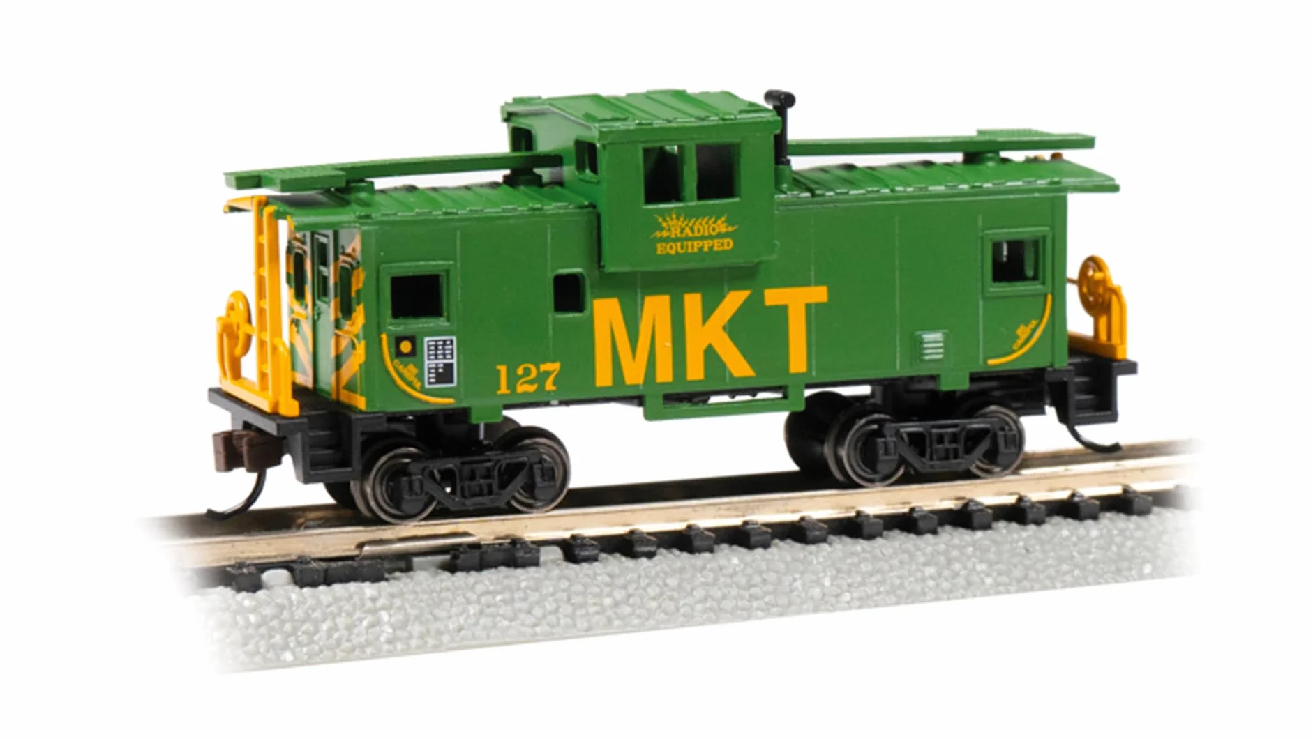 Bachmann Trenes - Caboose de visión ancha de 36 pies - MKT™ #127 - Escala N